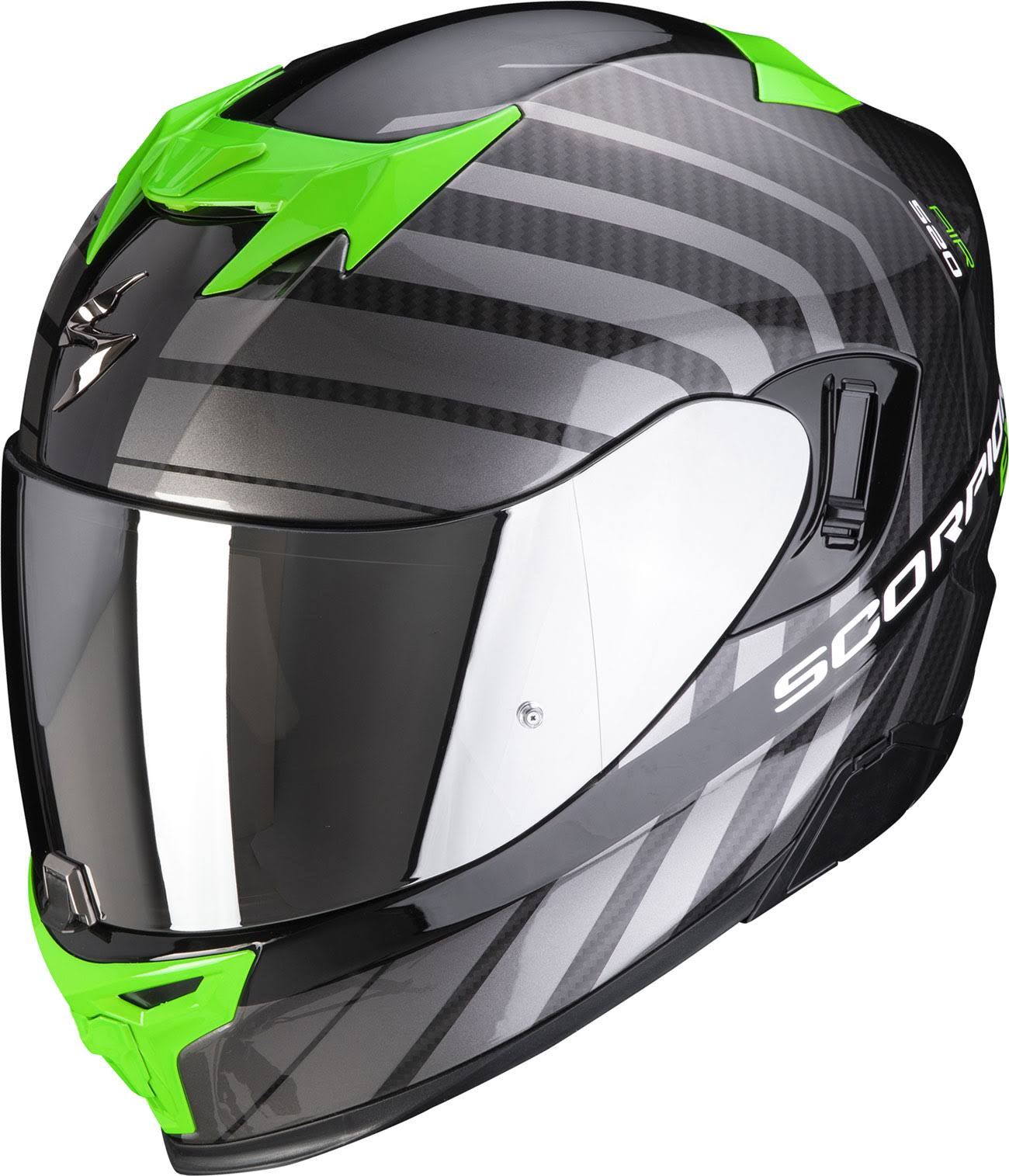 Scorpion - Helmet EXO-520 Air Shade Black / Green - Size 5TLWMT_RMDV
