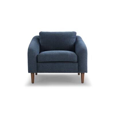 Kenmure Armchair Fabric: Navy Blue Polyester ILGNED_PJMS