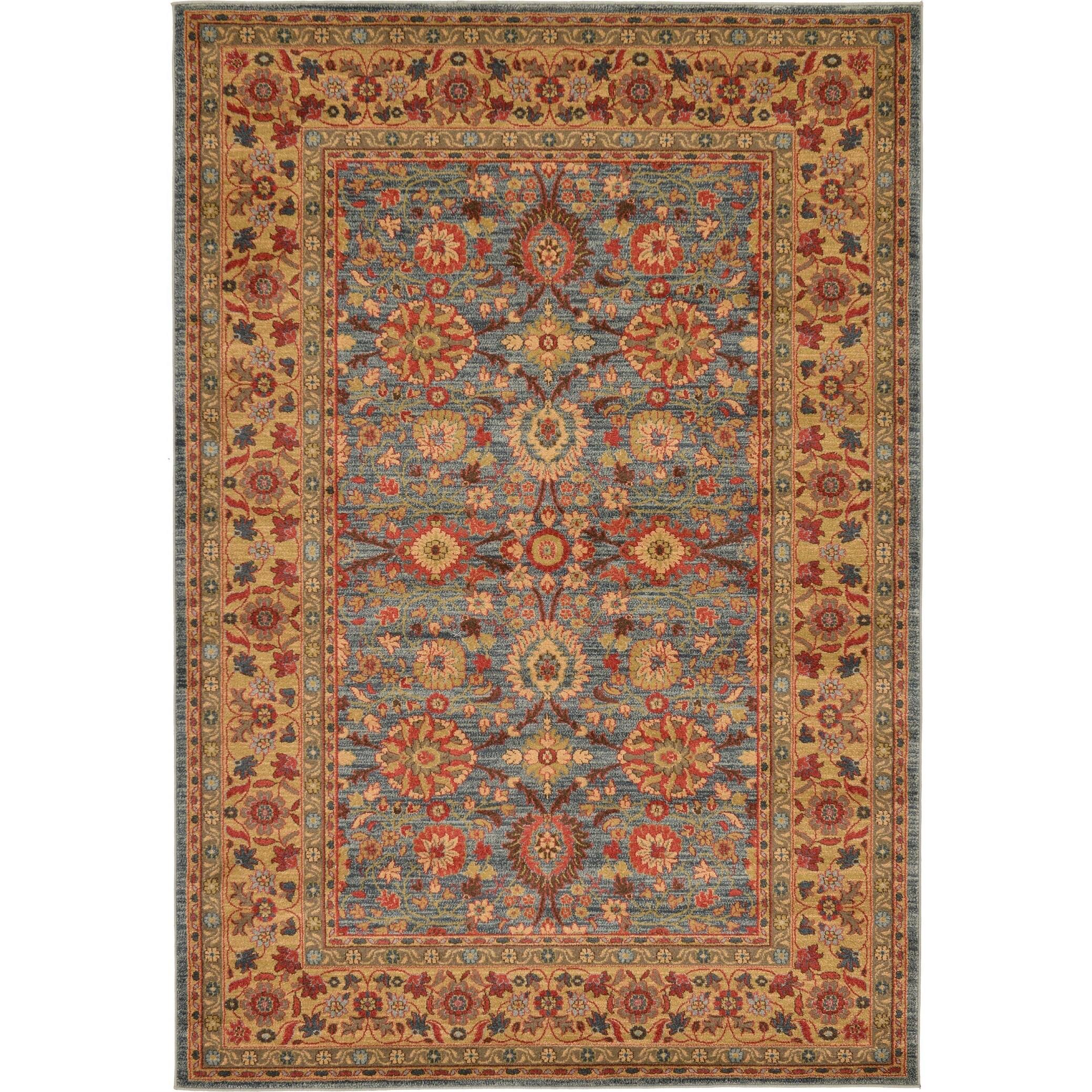Unique Loom Edinburgh Monroe Blue 6' 0 x 9' 0 Area E9ANR7_QGOC