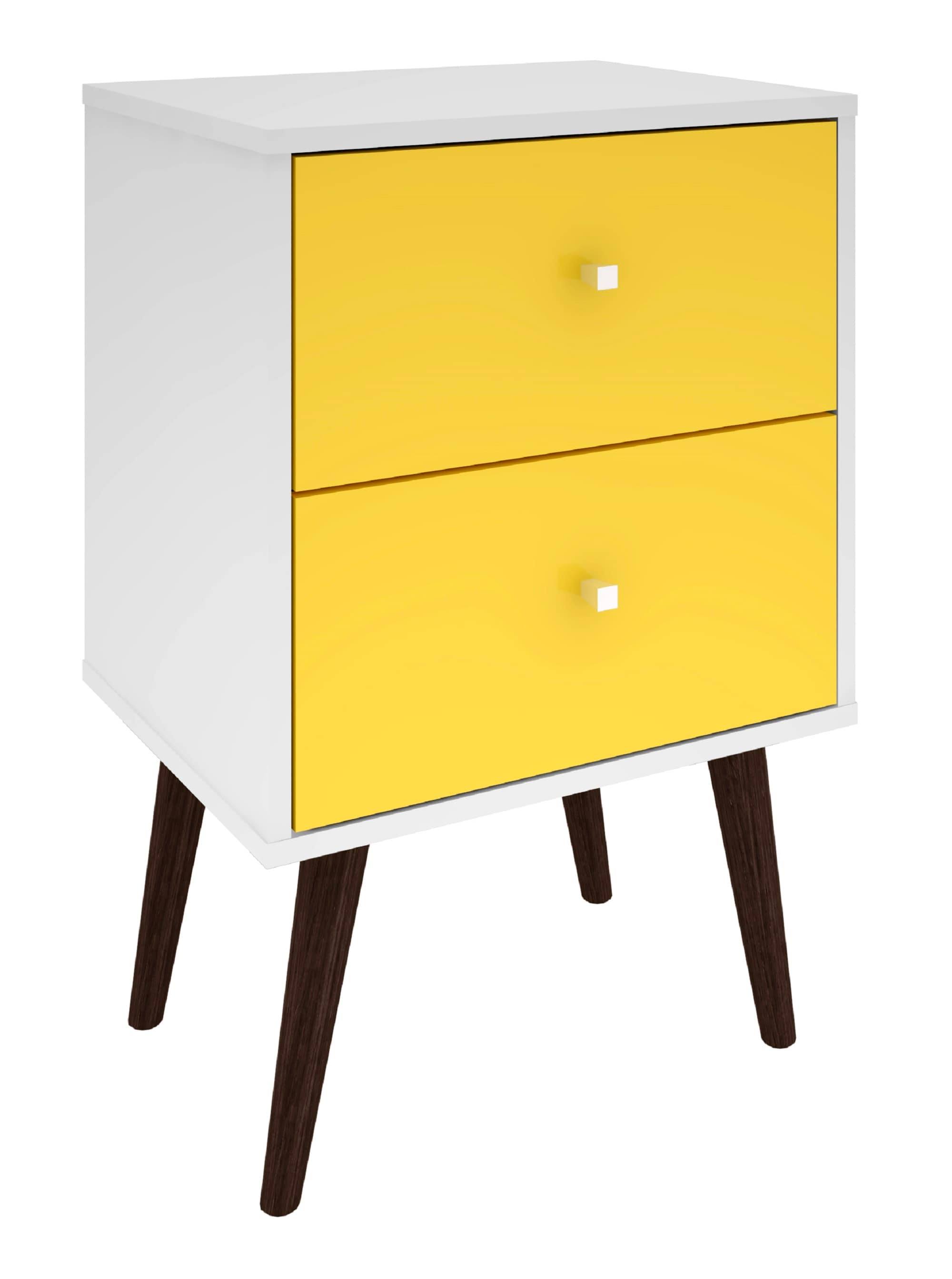 Manhattan Comfort Liberty Nightstand 2.0 - White/VEEY51_W8OK
