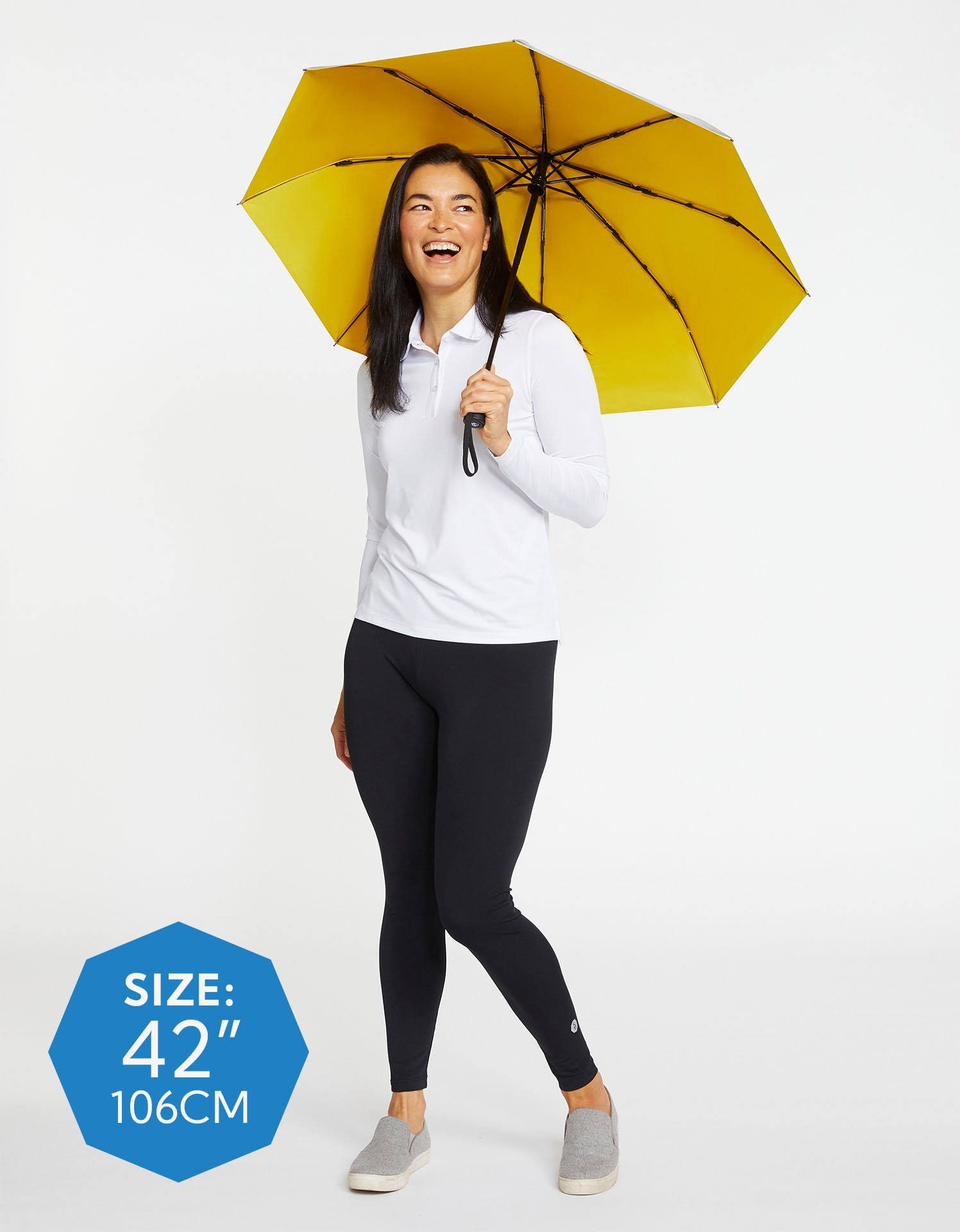 Sun Protective Compact Umbrella UPF 50+ Silver / TDZNMH_WCG8