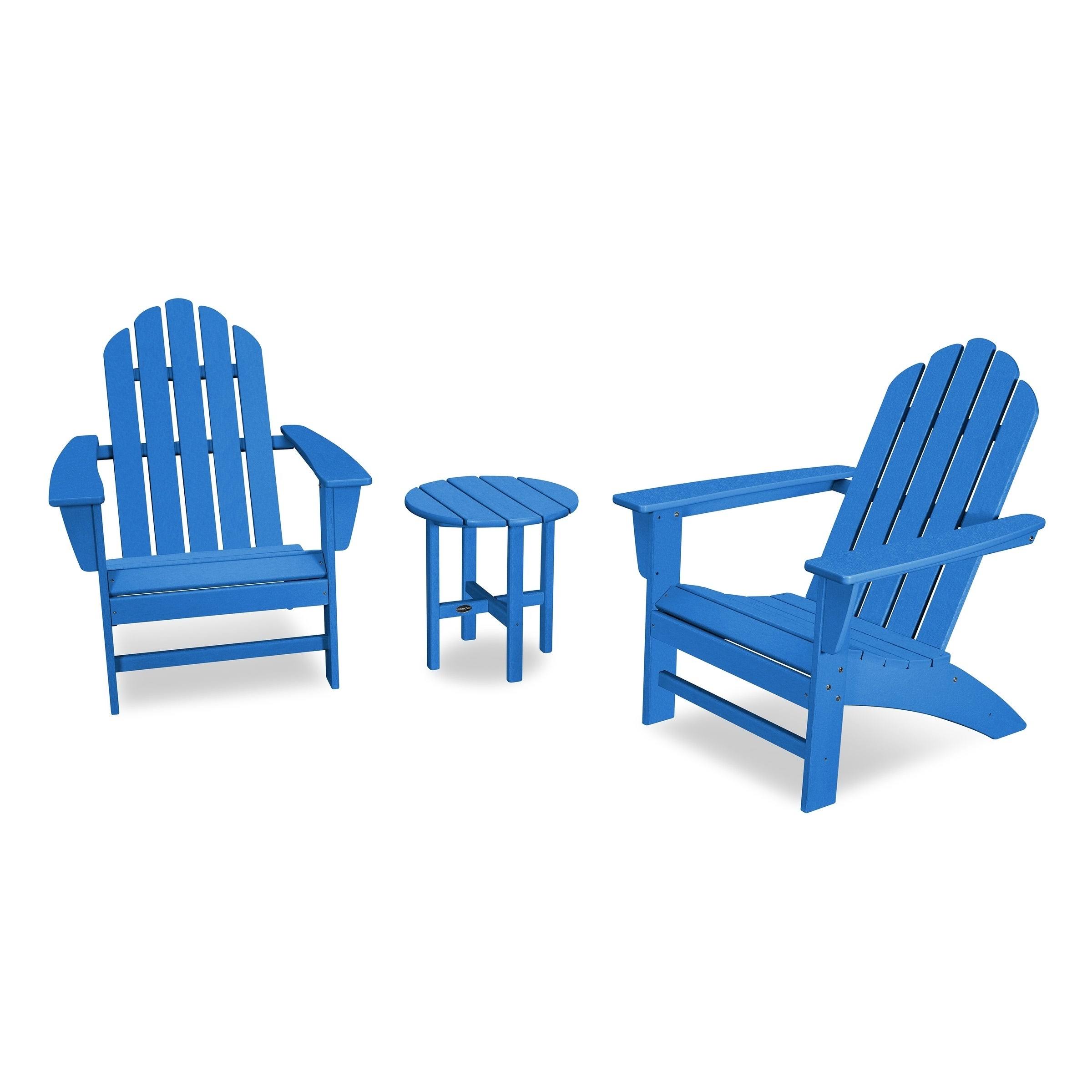 POLYWOOD Kahala 3-Piece Adirondack Set - Pacific CZKZTQ_Q91J