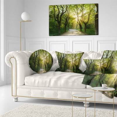 Evening in Green Forest - Wrapped Canvas Photographic Print Charlton Home Size GGYMJU_FFK7