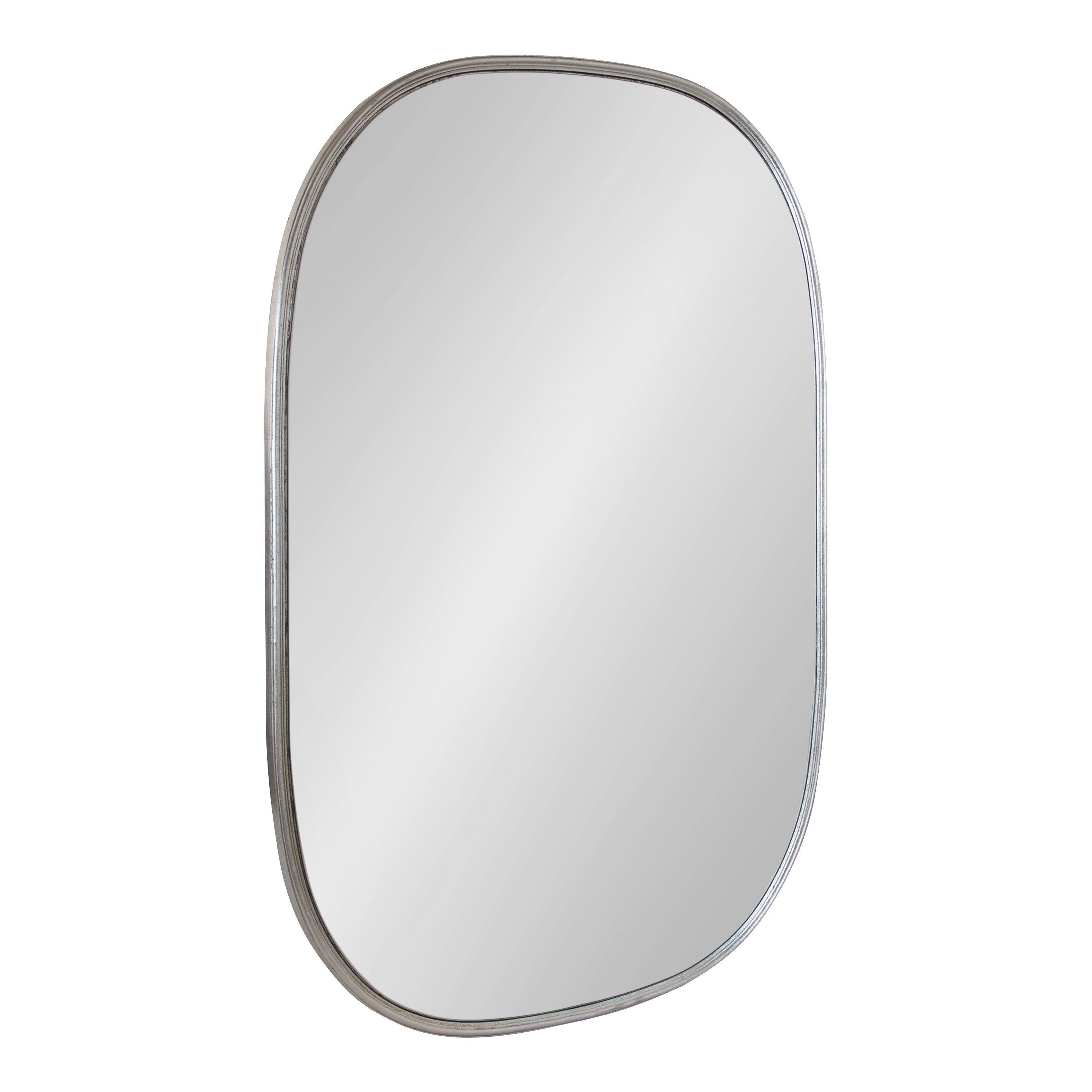 Kate and Laurel Caskill Capsule Framed Wall Mirror - Silver - 6WKYEY_PRKR