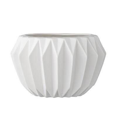 Harvey Fluted Ceramic Pot Planter Size: 4  ZNGJAZ_FCVS