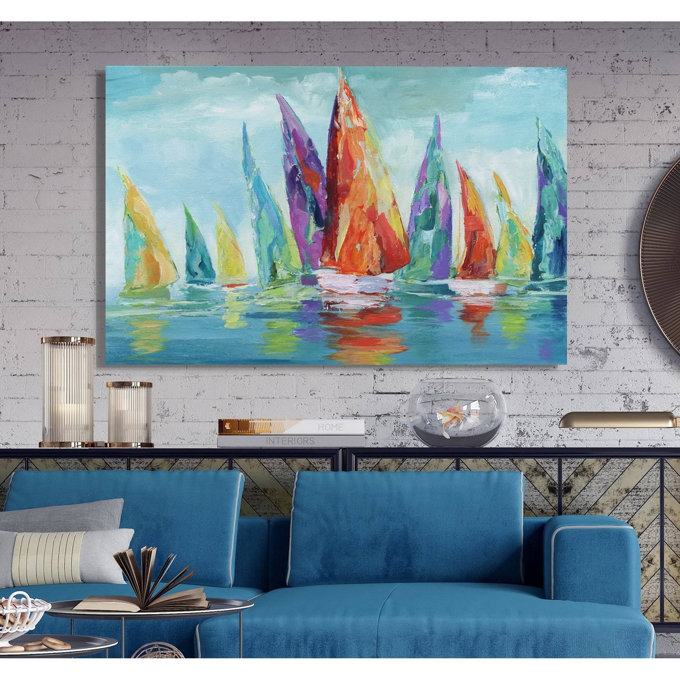 Fine Day Sailing I -Premium Gallery Wrapped Canvas - 8 x FVPYUR_HAQO