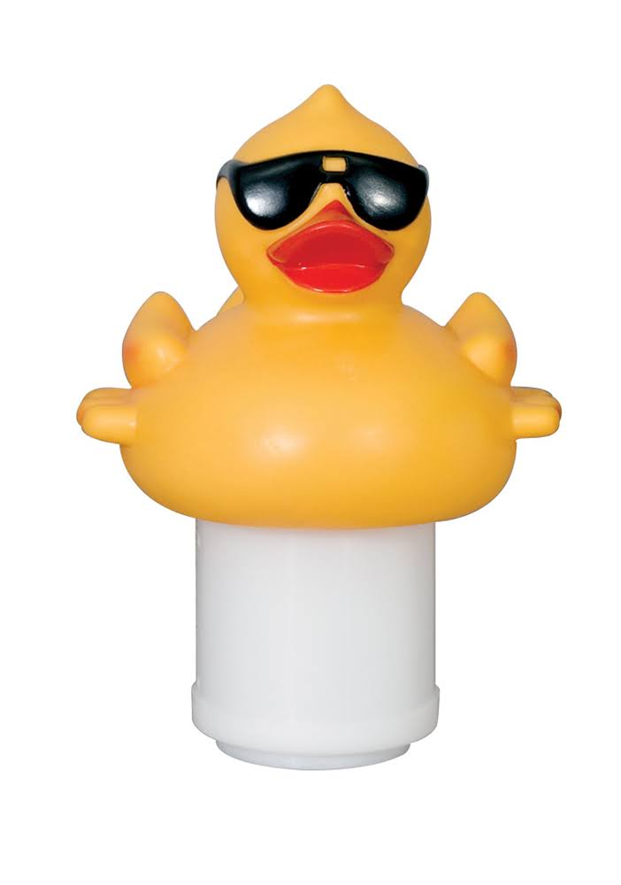 Derby Duck Floating Chlorinator for Swimming Pool - Holds 3  CJW5Z6_7PKE