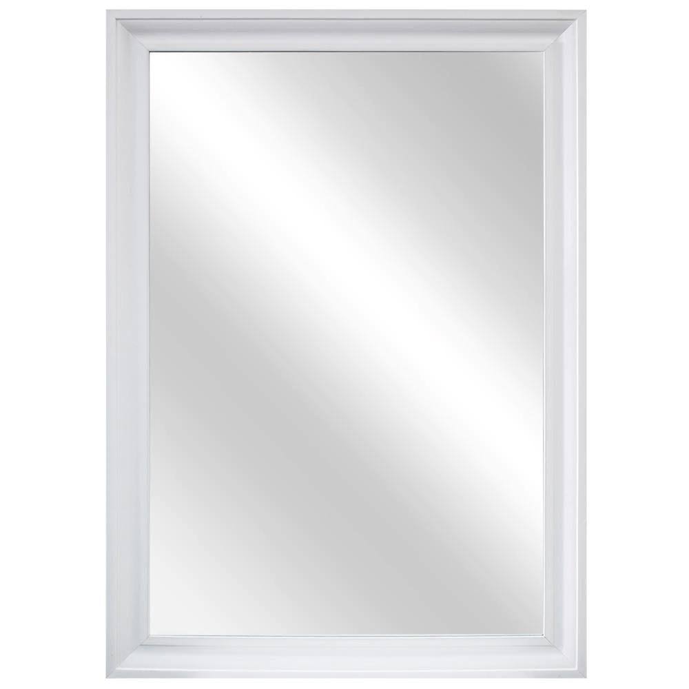 Home Decorators Collection 28 in. W x 40 in. H Framed Rectangular Anti-Fog Bathroom Vanity Mirror in GG2WBM_POFW
