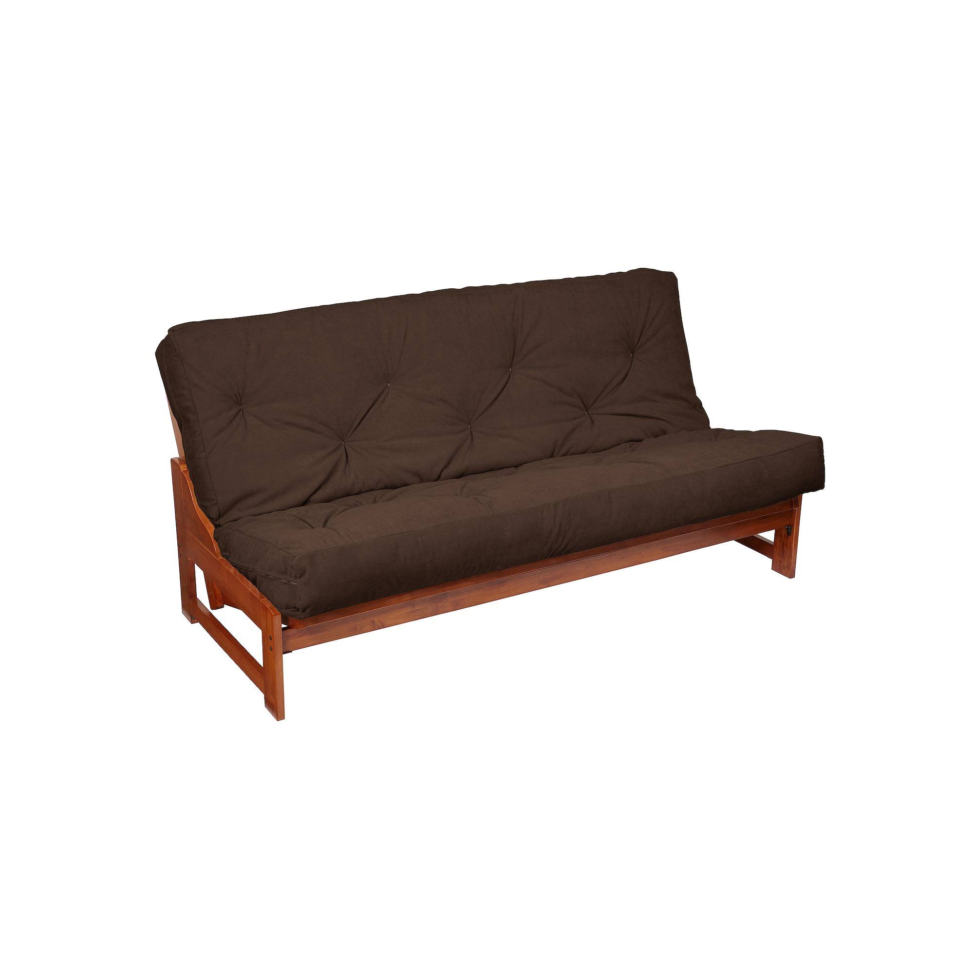 12-Inch Faux-Suede Futon Mattress, Dark Brown, T5SHSS_XPAZ