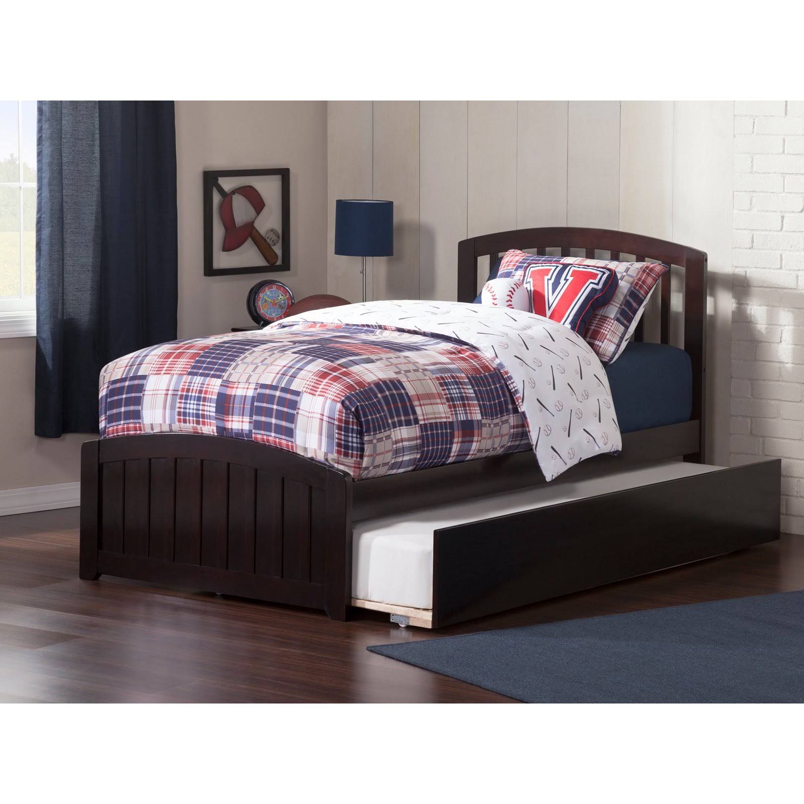 Atlantic Furniture Richmond Espresso 2 Urban Drawers Twin XL Platform Bed with Matching Foot RZTSME_LV8K