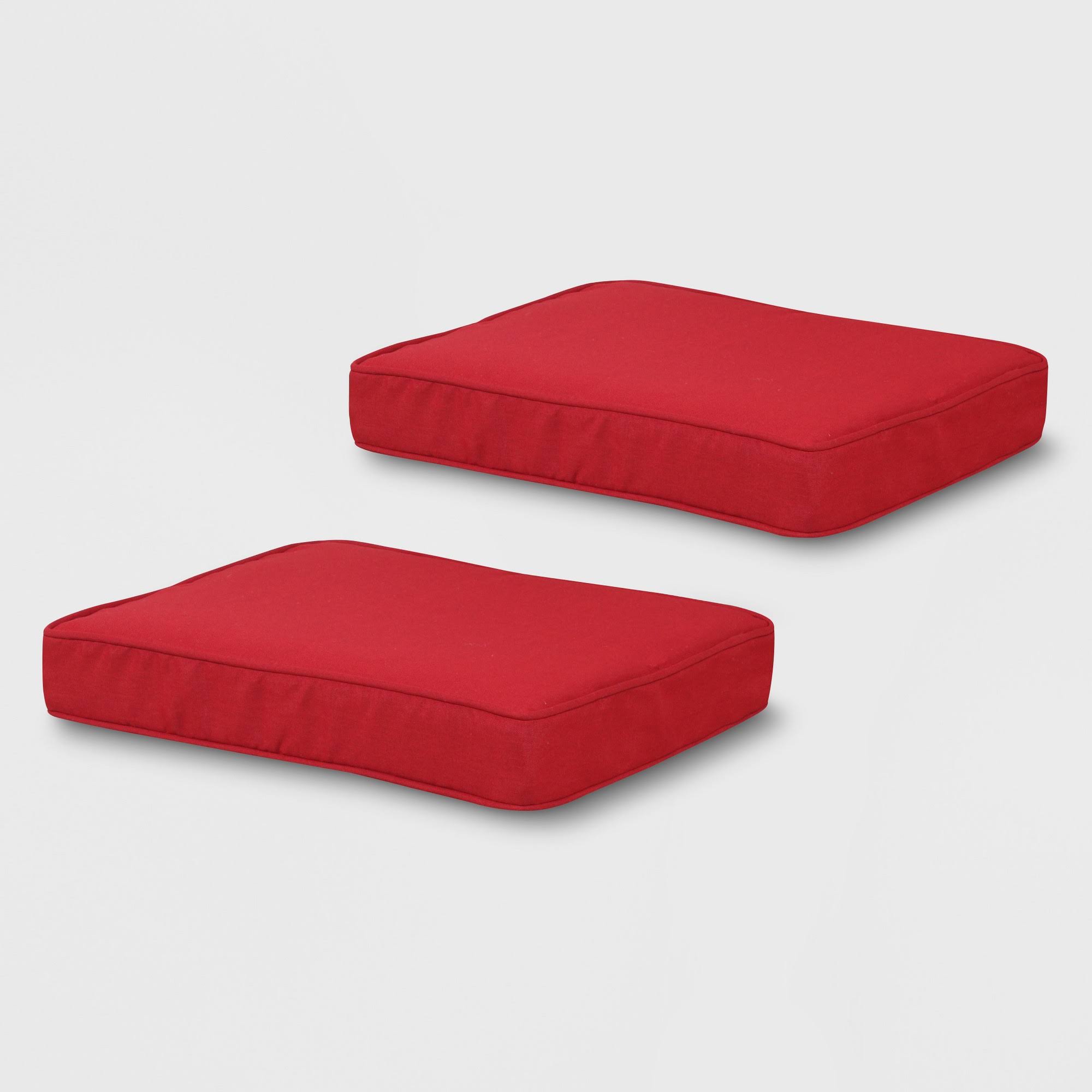 Haven Way Rolston Red Set of 2 Ottoman SF5PD0_KQMR