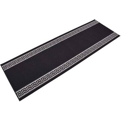 Liang Tufted Black Indoor / Outdoor Area Rug World Menagerie Rug Size Rectangle 2' x 3' WZWWUH_0MTW