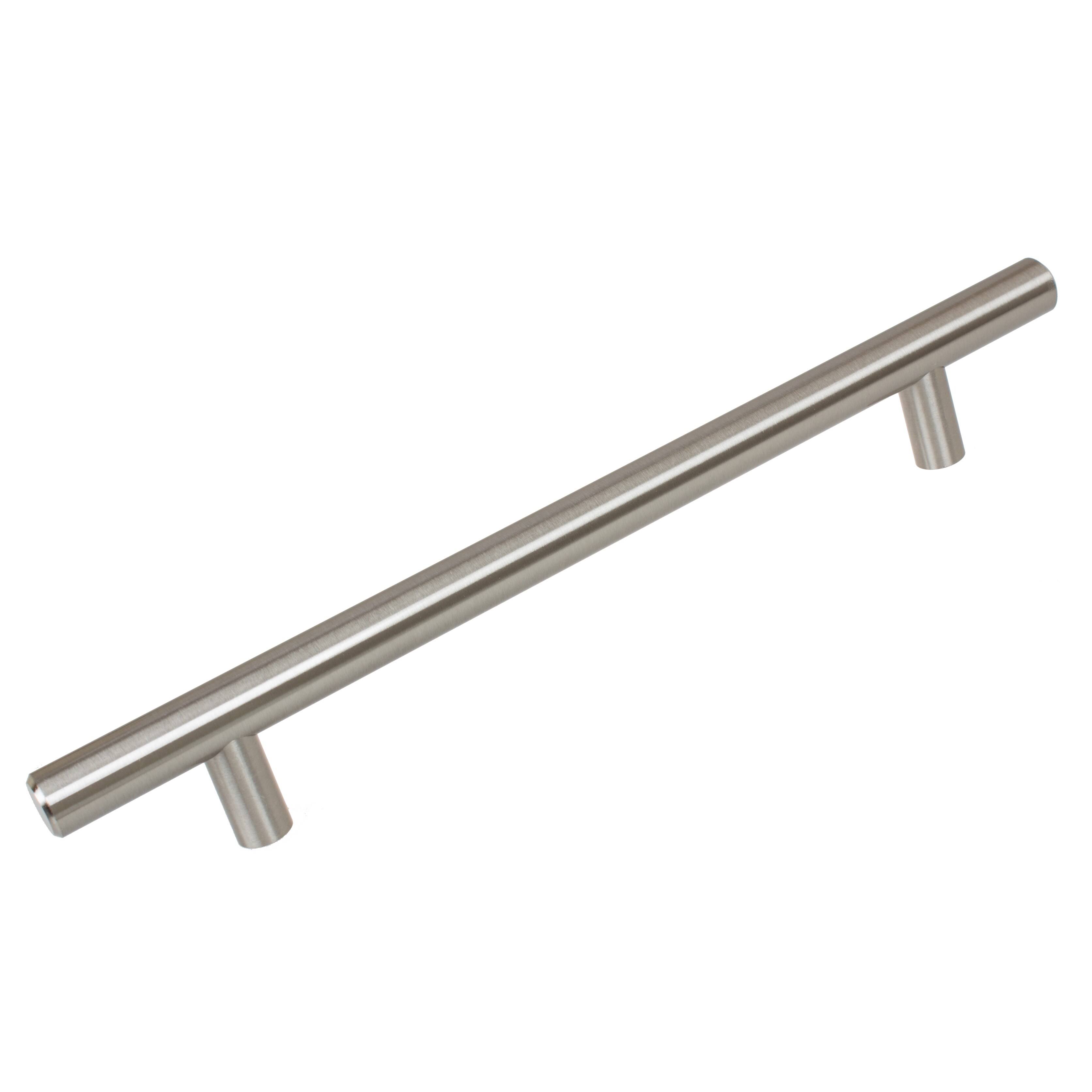 GlideRite 7-Inch CC 10-Inch Long Solid Steel Thick Bar Handle Pulls (Pack of 10 or 25) Stainless Steel - Pack of HWUNUD_QDV1