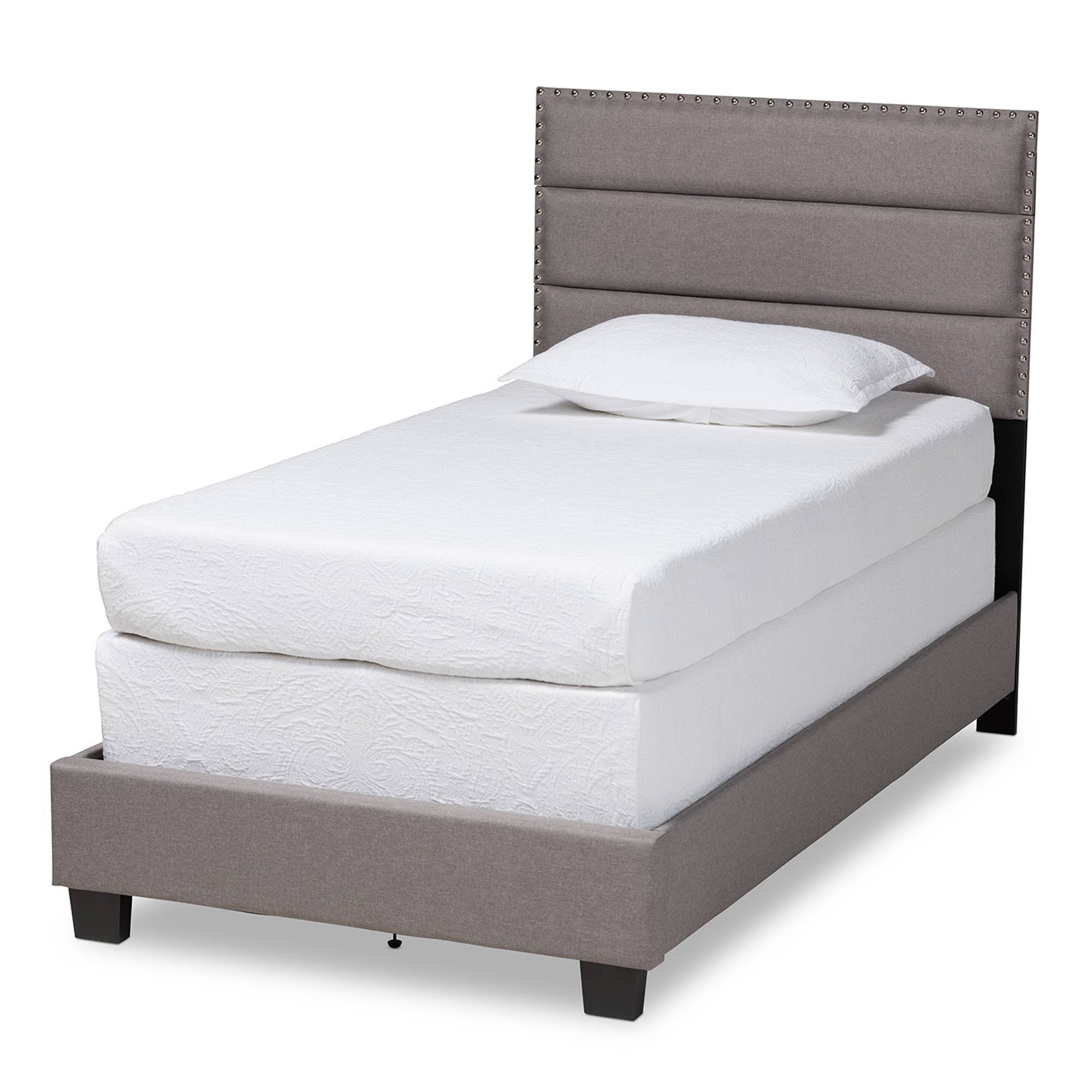 Baxton Studio Ansa Fabric Upholstered Bed Grey FJYPRC_7WJC