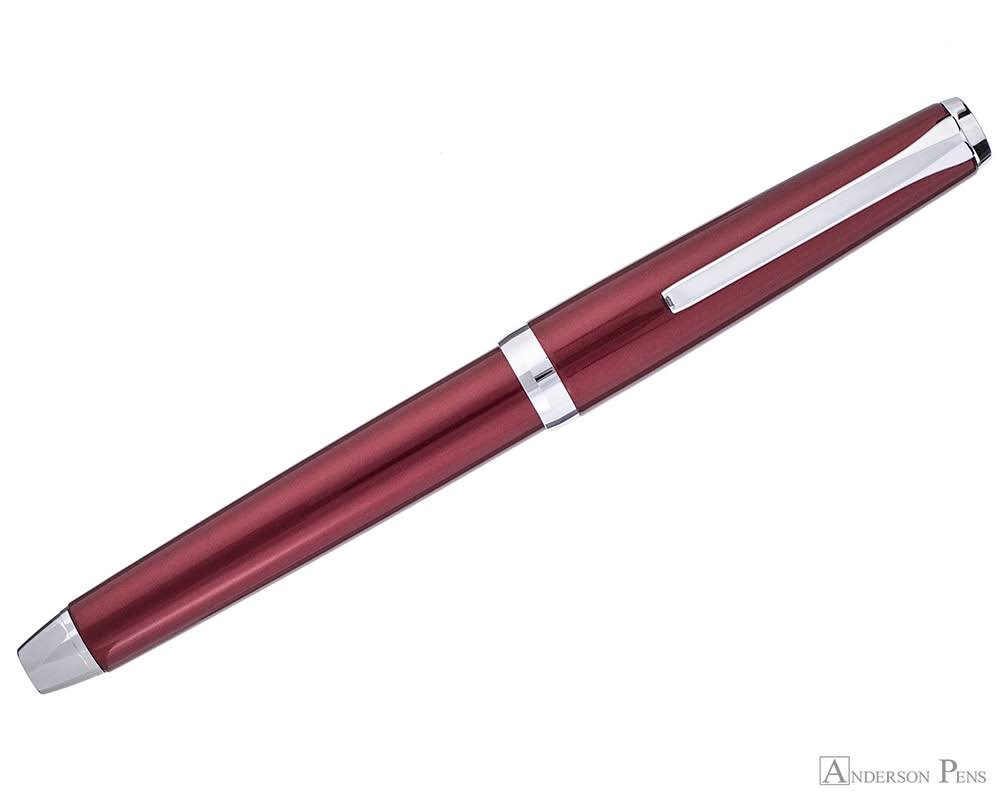 Pilot Metal Falcon Burgundy Fountain Pen - 9TL24K_UJEV