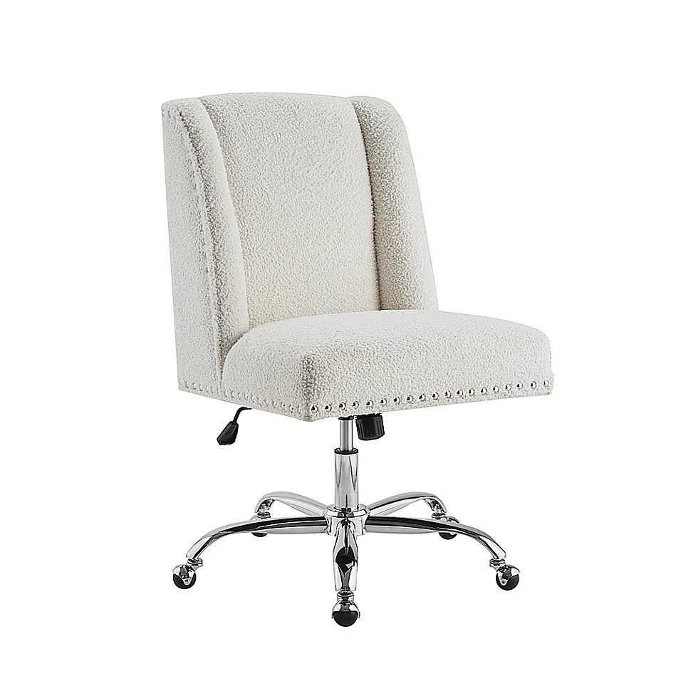 Linon Home Draper Office Chair in Cream LKH1BF_CODO