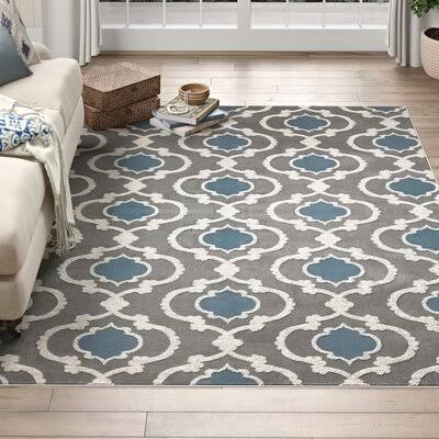 Melrose Gray/Blue Area Rug Andover Mills Rug Size Rectangle 3'B6C5WO_82EL Melrose Gray/Blue Area Rug Andover Mills Rug Size Rectangle 3'B6C5WO_82EL