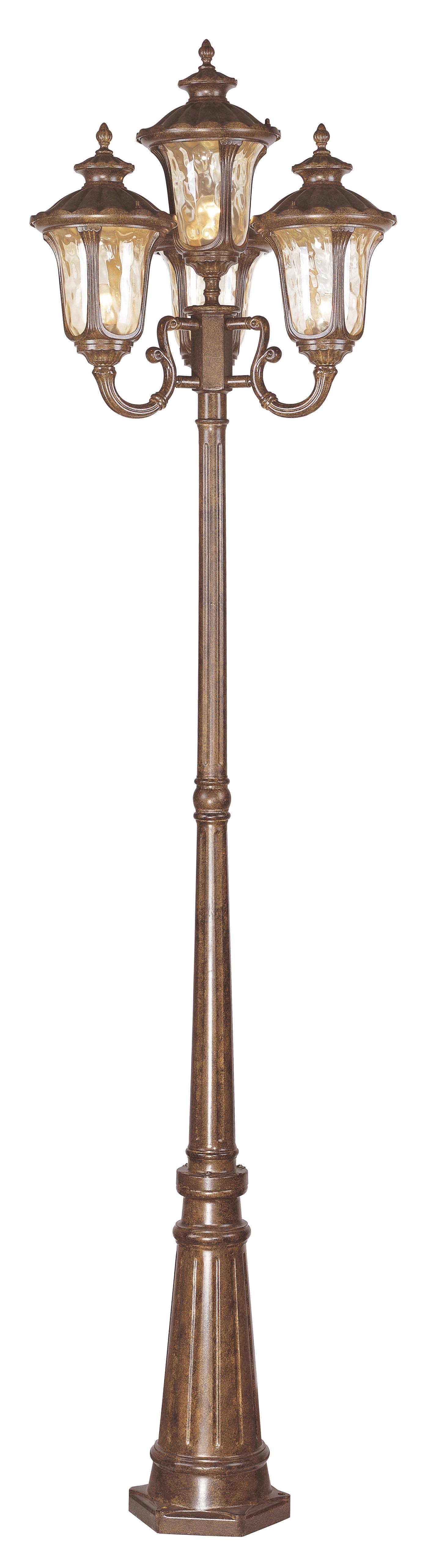 Livex Lighting 7669-50 Oxford Outdoor 4 Head Post Light in Moroccan PJMCYE_PWGS