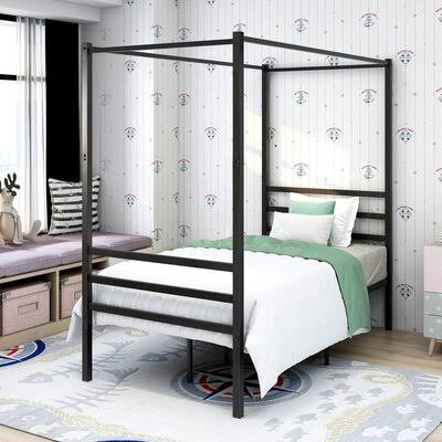 Congdon Canopy Bed Wade Logan Size DWXAAW_NA9C