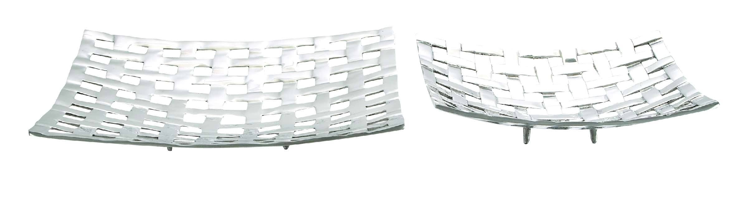 Decmode Aluminum Tray, Set of 2, Multi VMRHJO_R7DZ