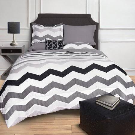 Mysa Chevron Comforter Set Size Twin XL, Color Grey/IBYMNK_9ZFH