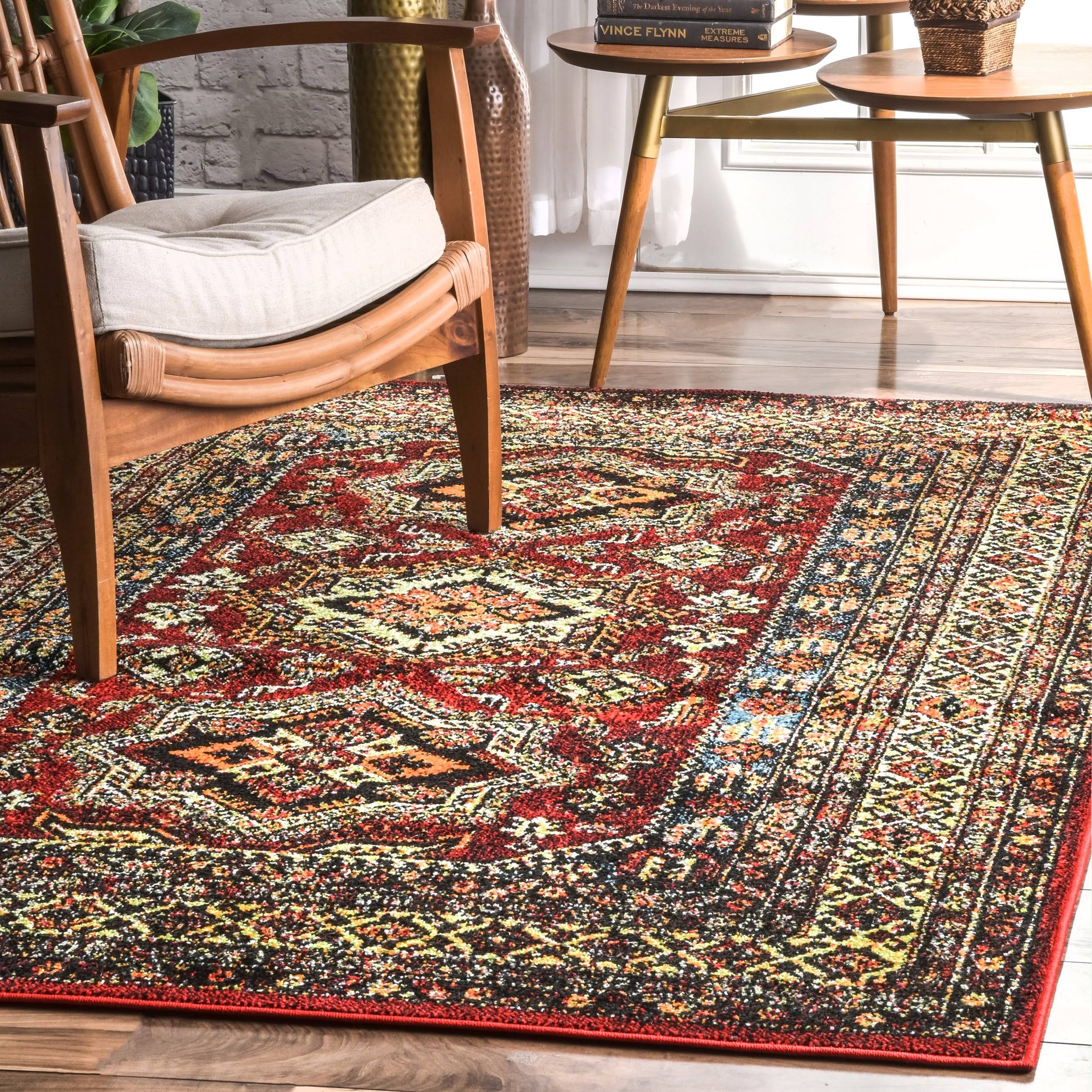 nuLOOM Medieval Randy Indoor/Outdoor Area Rug, Size: 5' Round, PPRQDV_GGZD