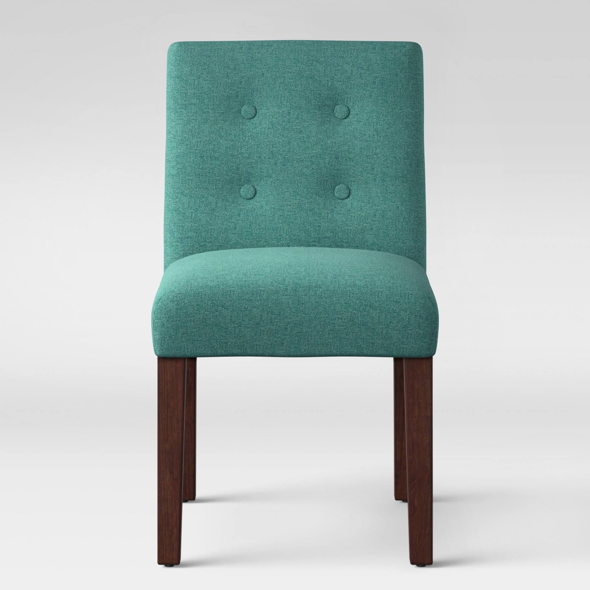 Ewing Modern Dining Chair with Buttons Teal - Project 77HNO3_DFAX