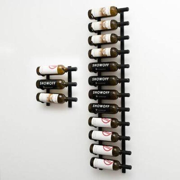 15 Bottle Wall Mounted Wine Bottle Rack Rebrilliant Finish: Satin HQE065_9F2P