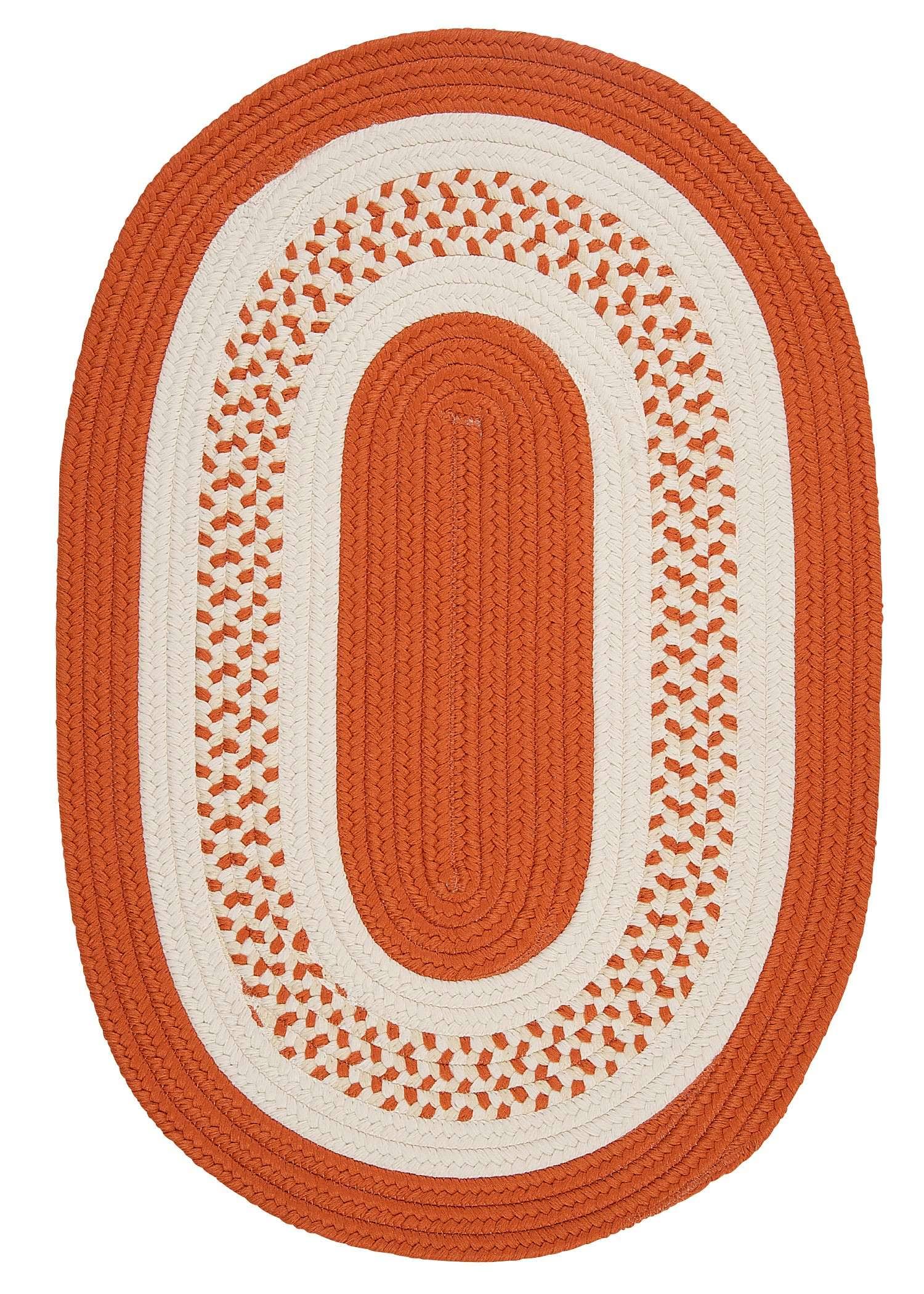 Colonial Mills Crescent Orange 7'x9' Oval RNFWEW_25NY