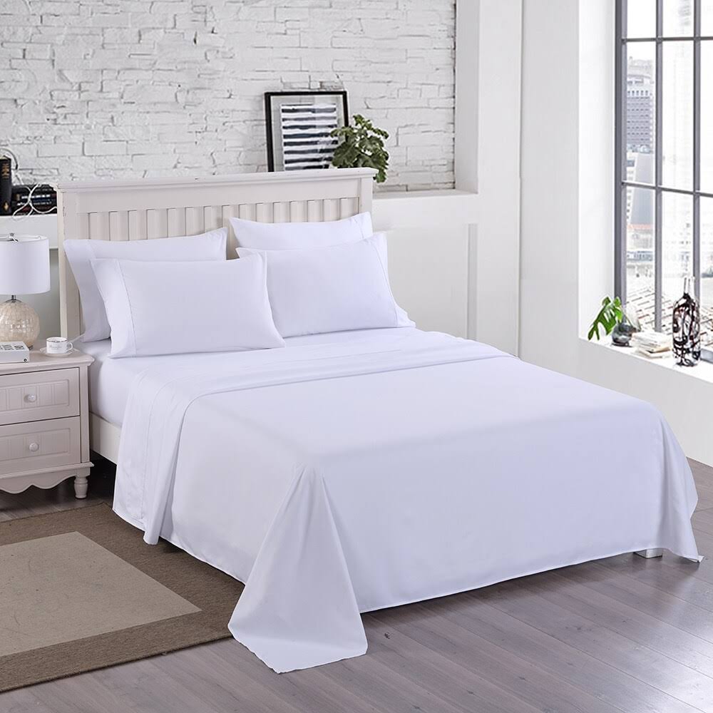 Jml Hotel Luxury 6 Piece Bed Sheets Set 2200 Series Platinum Collection Deep Pockets - Full - B9DITQ_TXCU