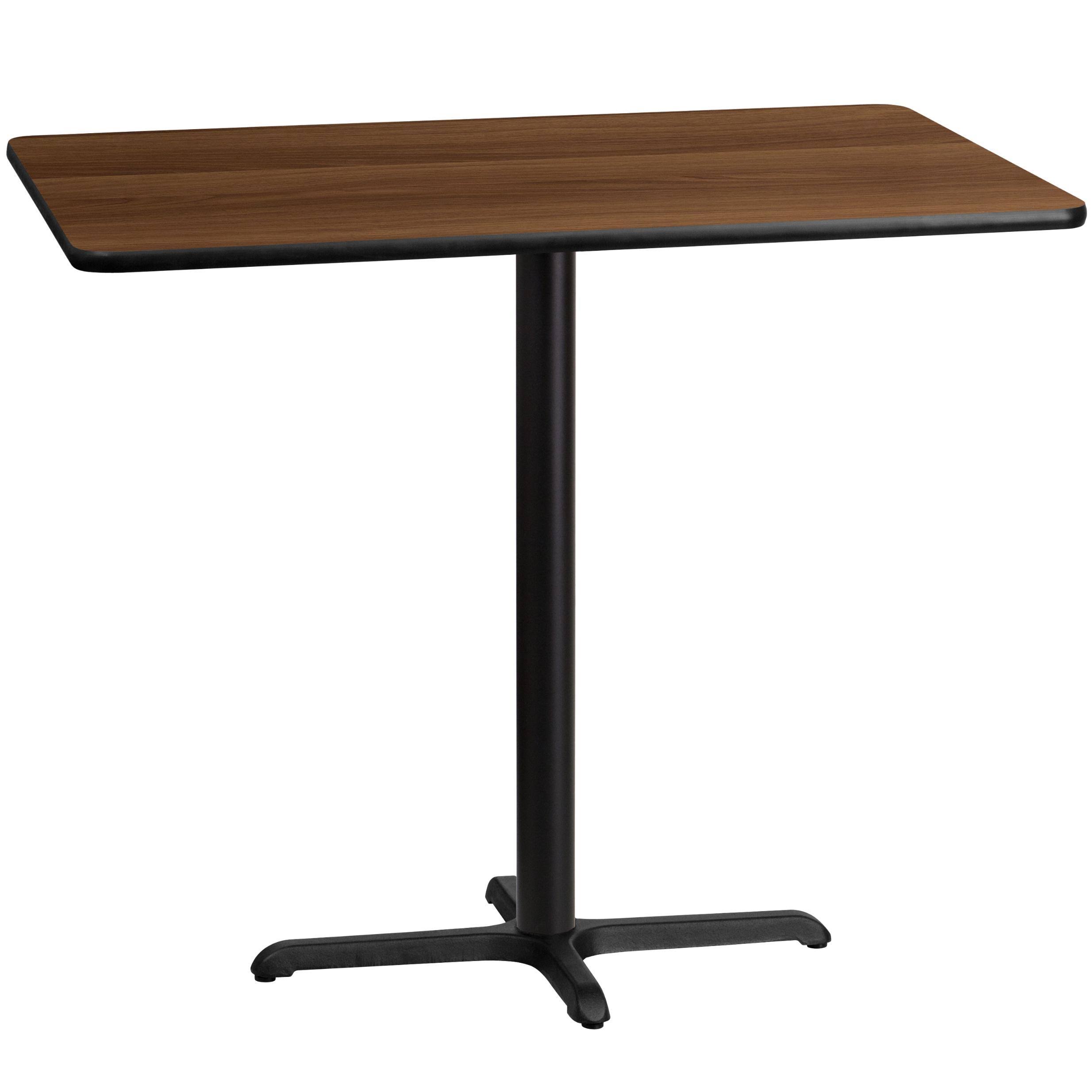 Flash Furniture 30'' x 48'' Rectangular Mahogany Laminate Table Top with 22'' x 30'' Bar Height Table P3R5AQ_MOVL