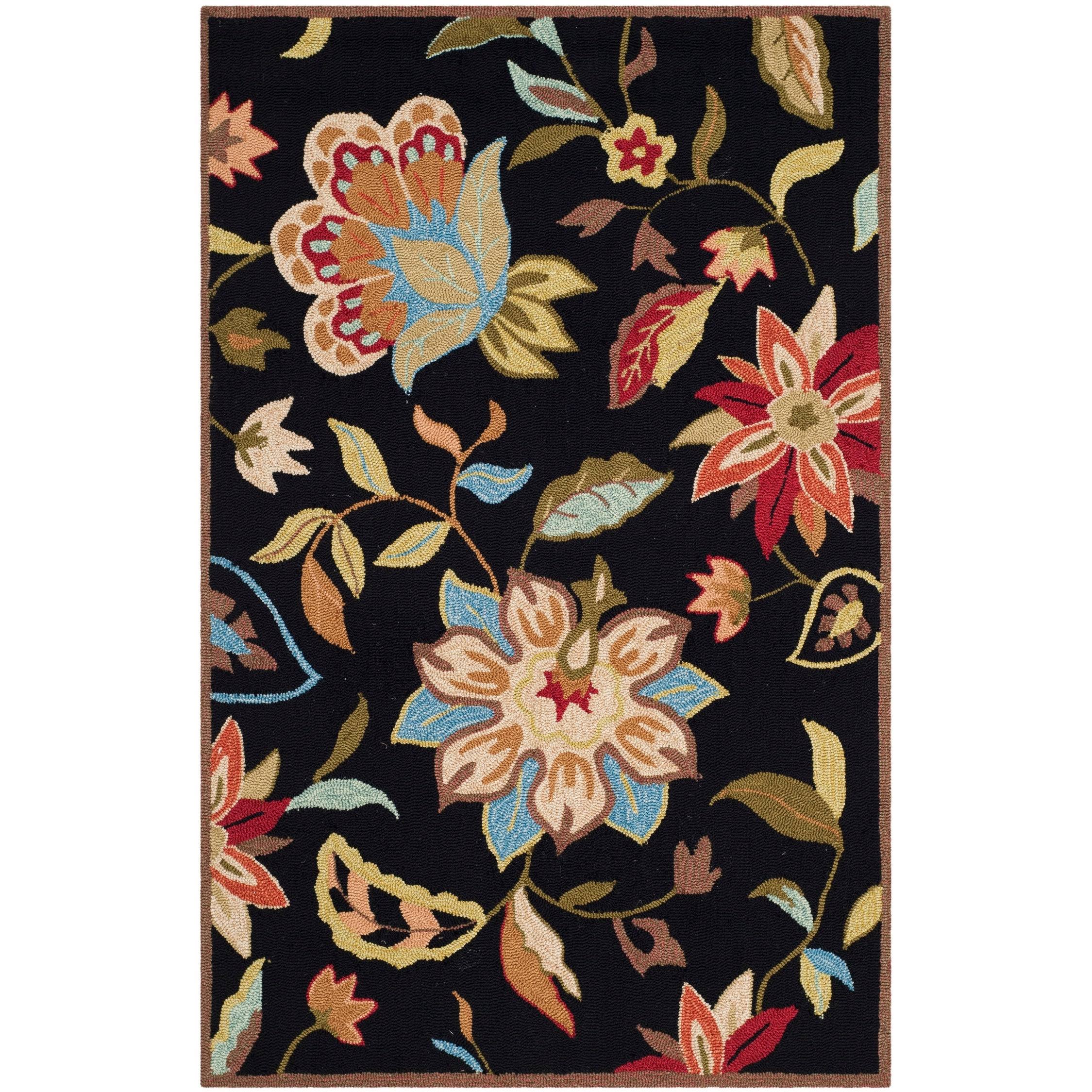 Safavieh Four Seasons FRS435B Area Rug Black/Purple 3'P7EVDB_6KR4