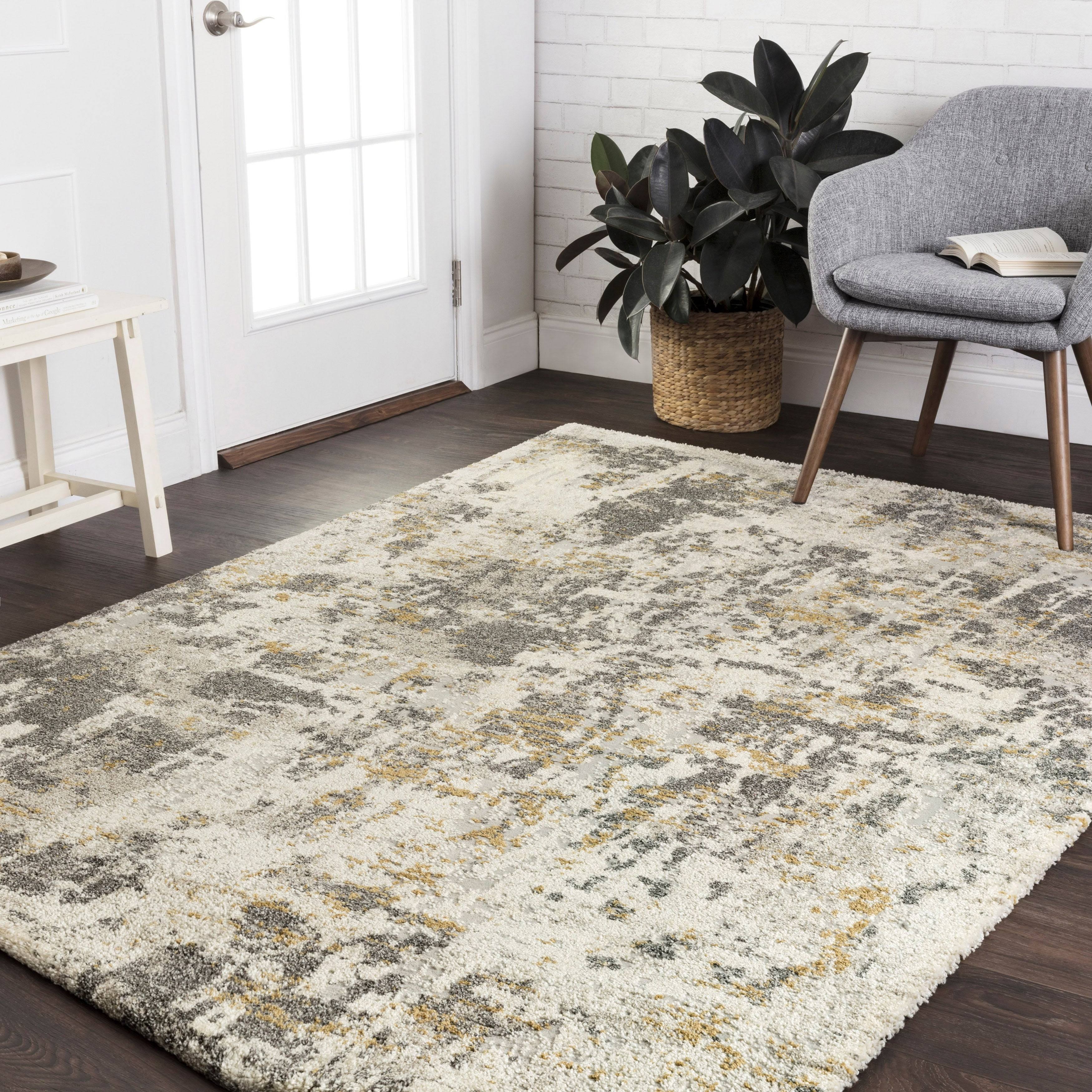 Alexander Home Mid Century Modern Abstract Granite Area Rug 7MXXFZ_QJ5L