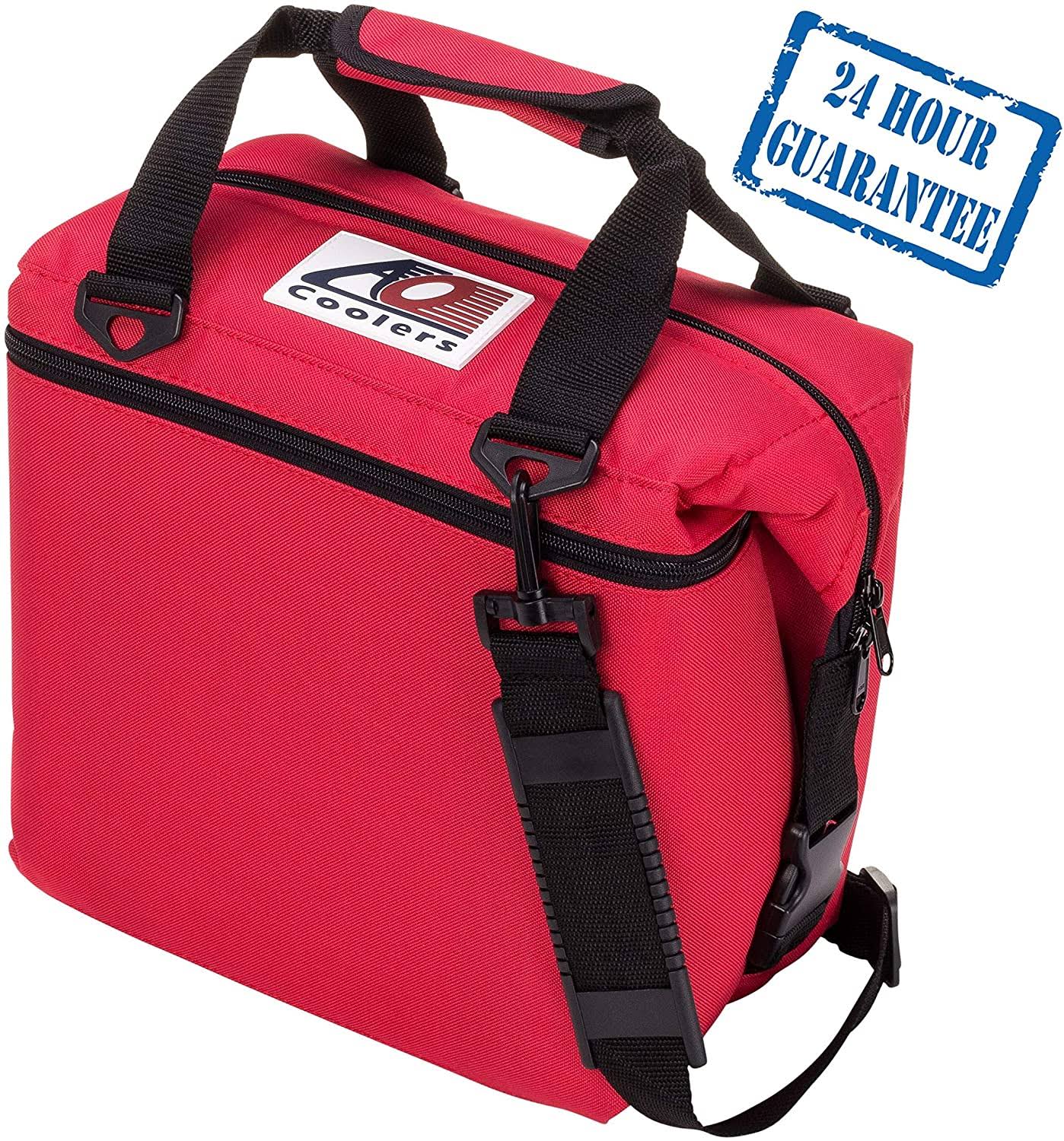 AO Coolers Canvas Soft Cooler with High-Density Insulation Red 12-4MSP4F_VRUR