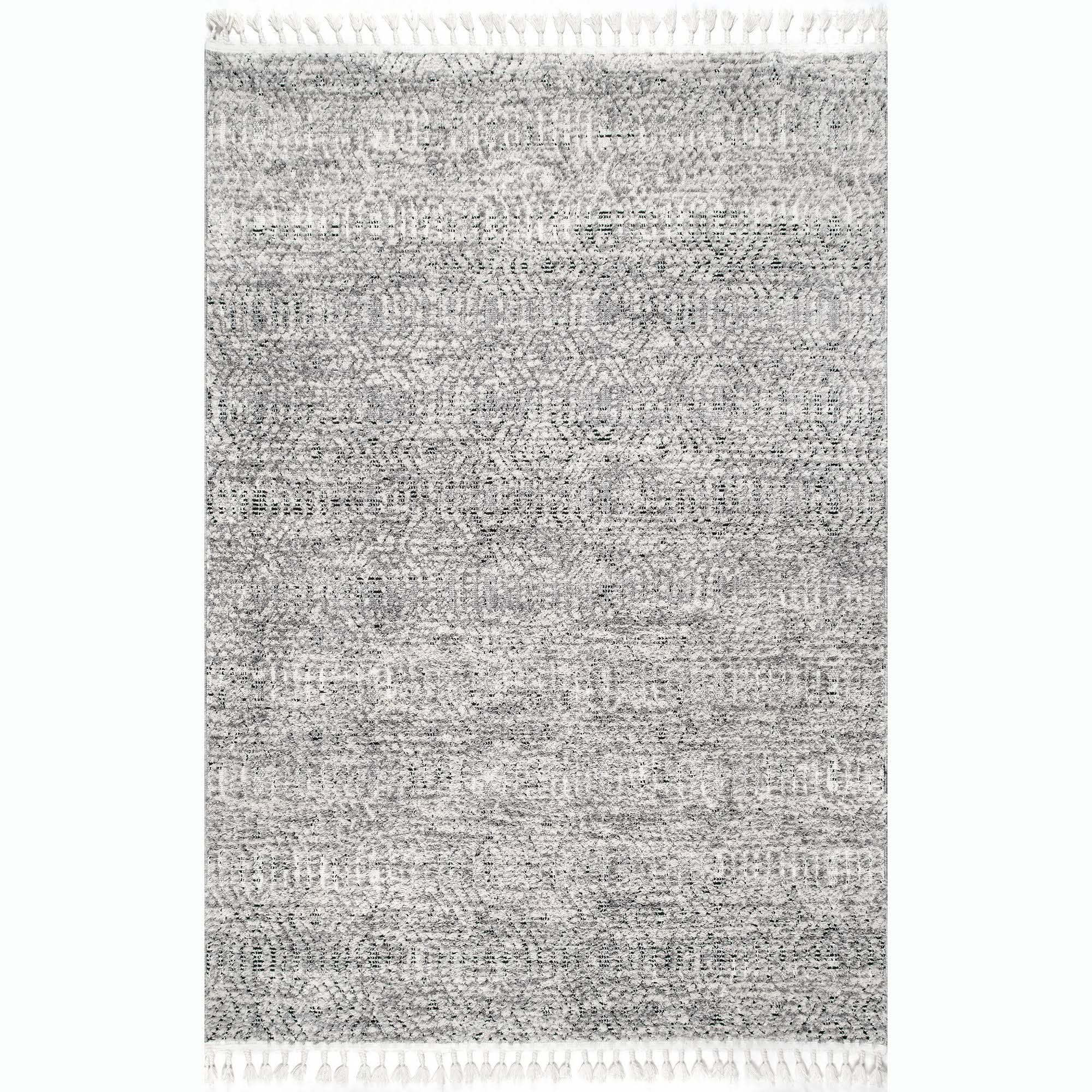 nuLOOM Arielle Soft Trellis Textured Tassel Area Rug, Size: 4' x 6' GBVFUL_L7AF
