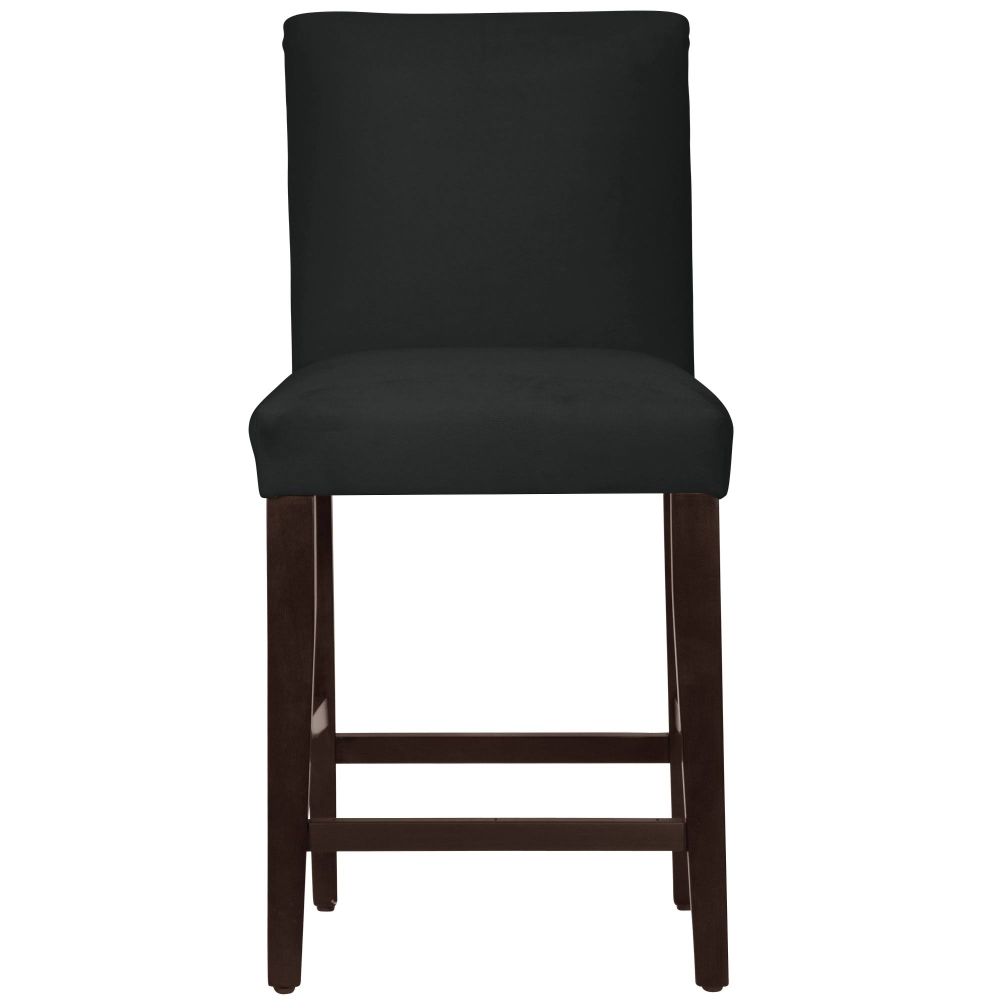 Velvet Parsons Counter Height Barstool Black Velvet - MUT3IE_PFWM