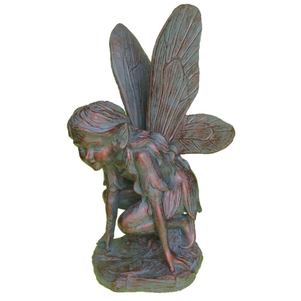 Home Styles Butterfly Fairy 96136 Large Statue Bronze Patina, 20  S4NTDX_FCSL
