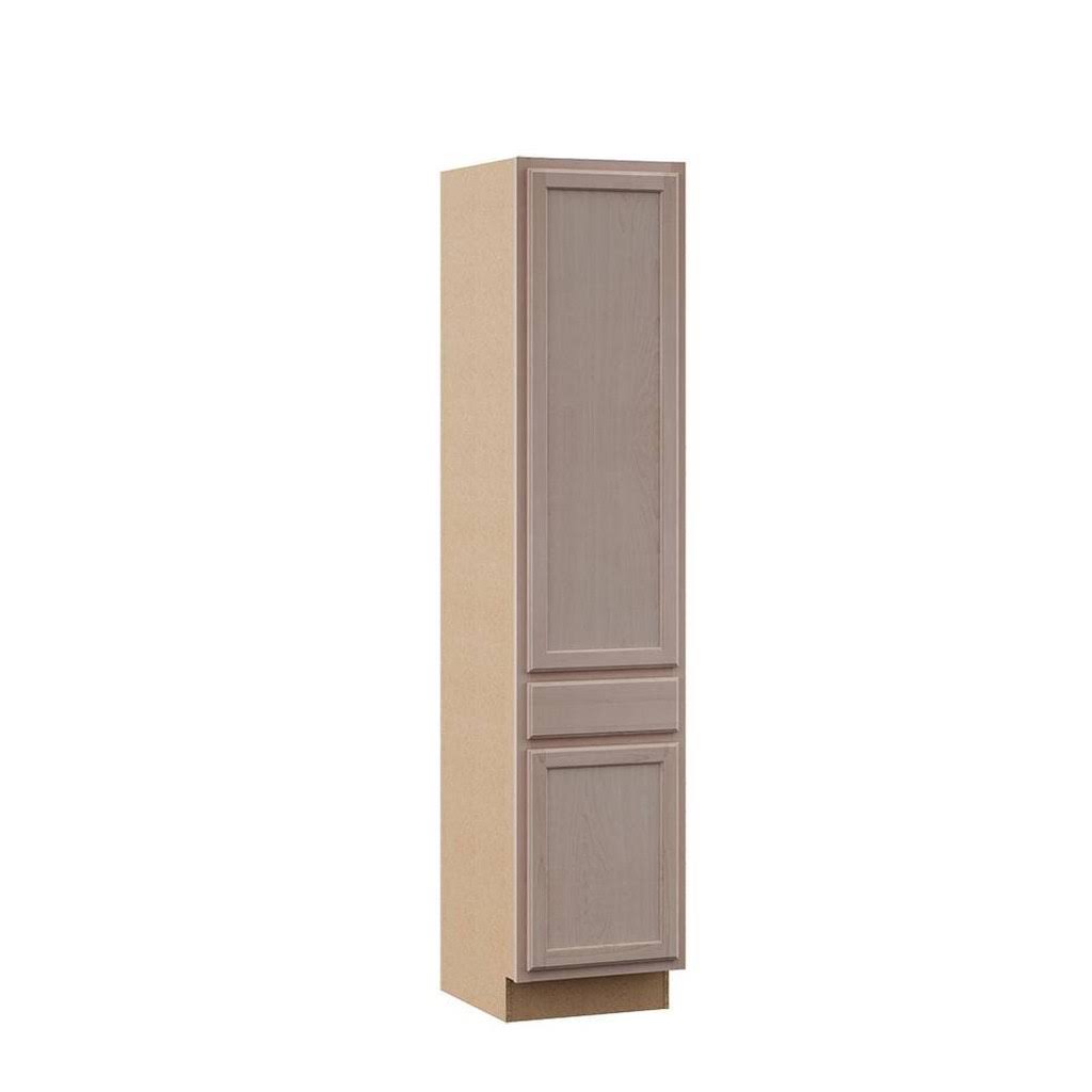 Hampton Bay Hampton Assembled 24x84x18 in. Pantry Kitchen Cabinet in Unfinished XBMWHU_FYML