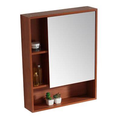 AllModern 99386331A8DC44F588F2A0FBBF7EE1F0 Jensen Surface Mount Framed Medicine Cabinet with 2 Shelves Finish Walnut, 6X1DP9_9VSI