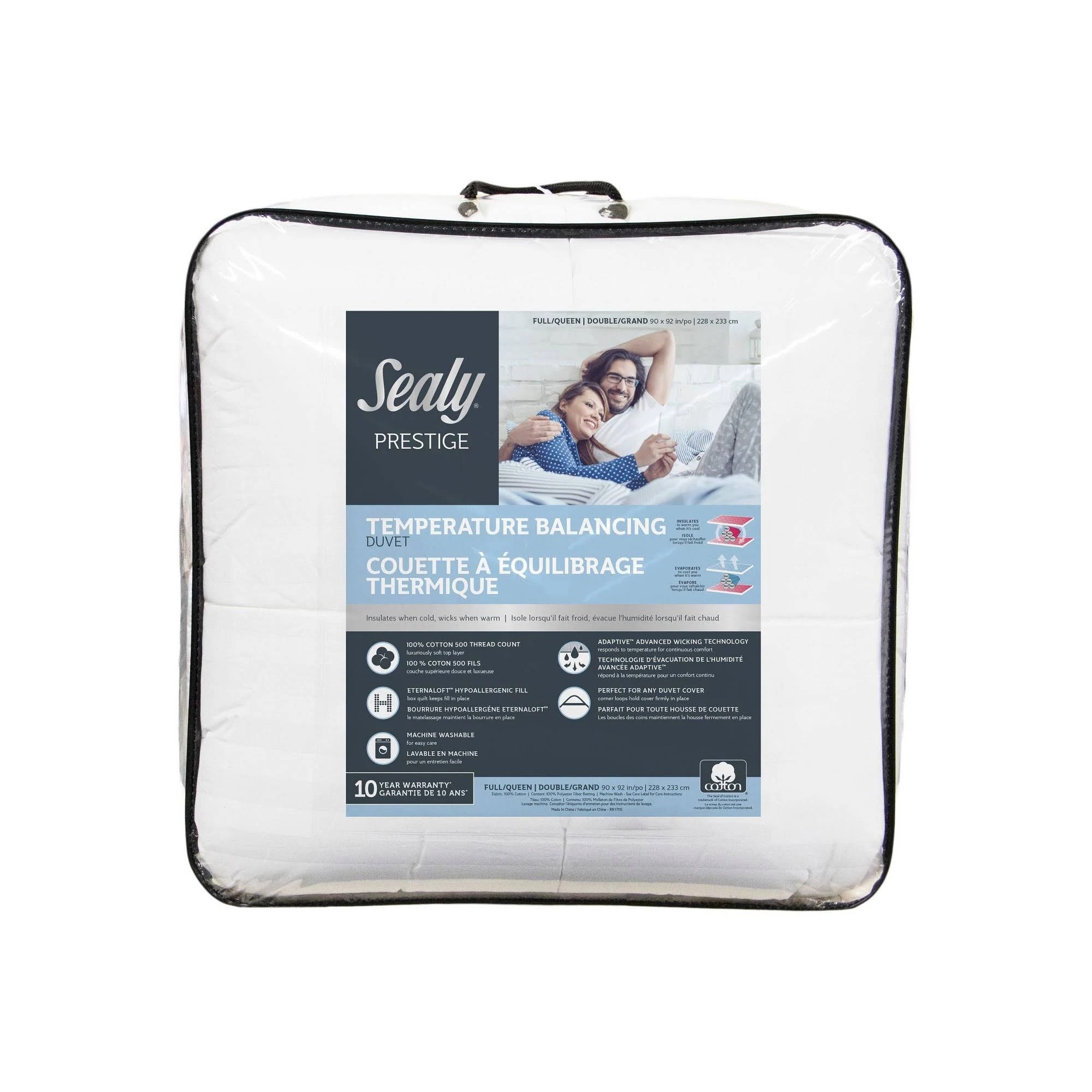 Sealy Temperature Balancing Comforter, Twin, VZ5P8O_M87T