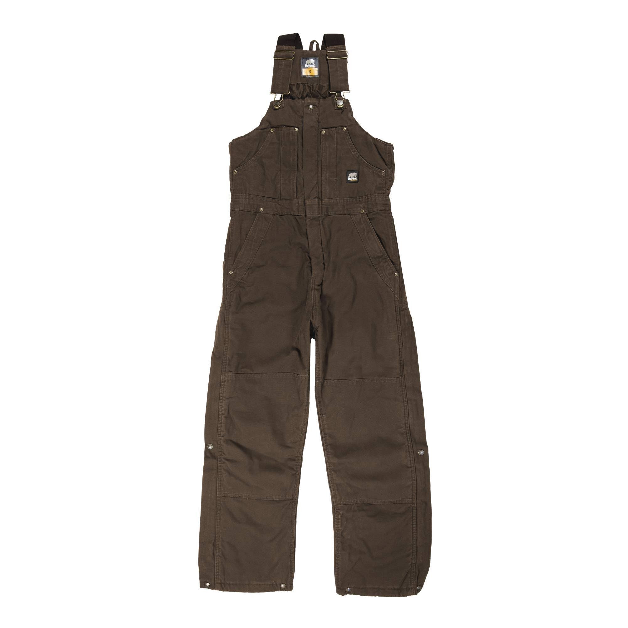 Berne Men's Original Washed Insulated Bib Overall Bark / 3XL/R2IR5K_TZS6