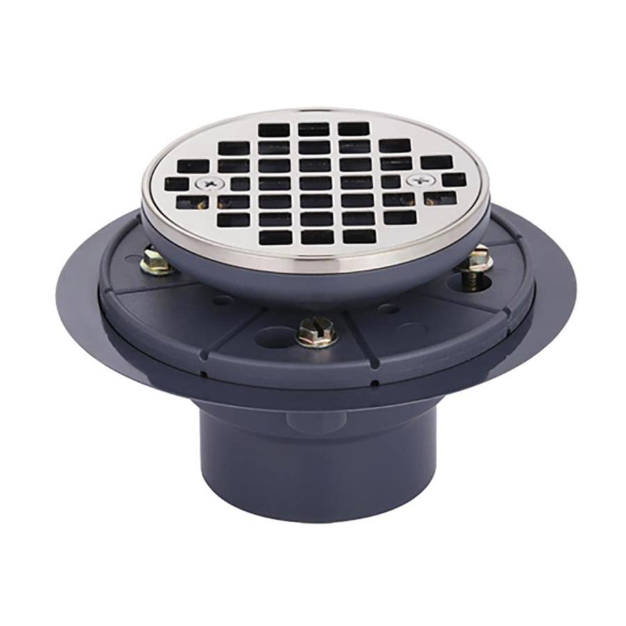 Superior Sinks 6.476-In L Square Holes Round PVC Shower Drain Spsd101-Rd-7ZCS3N_I4PZ