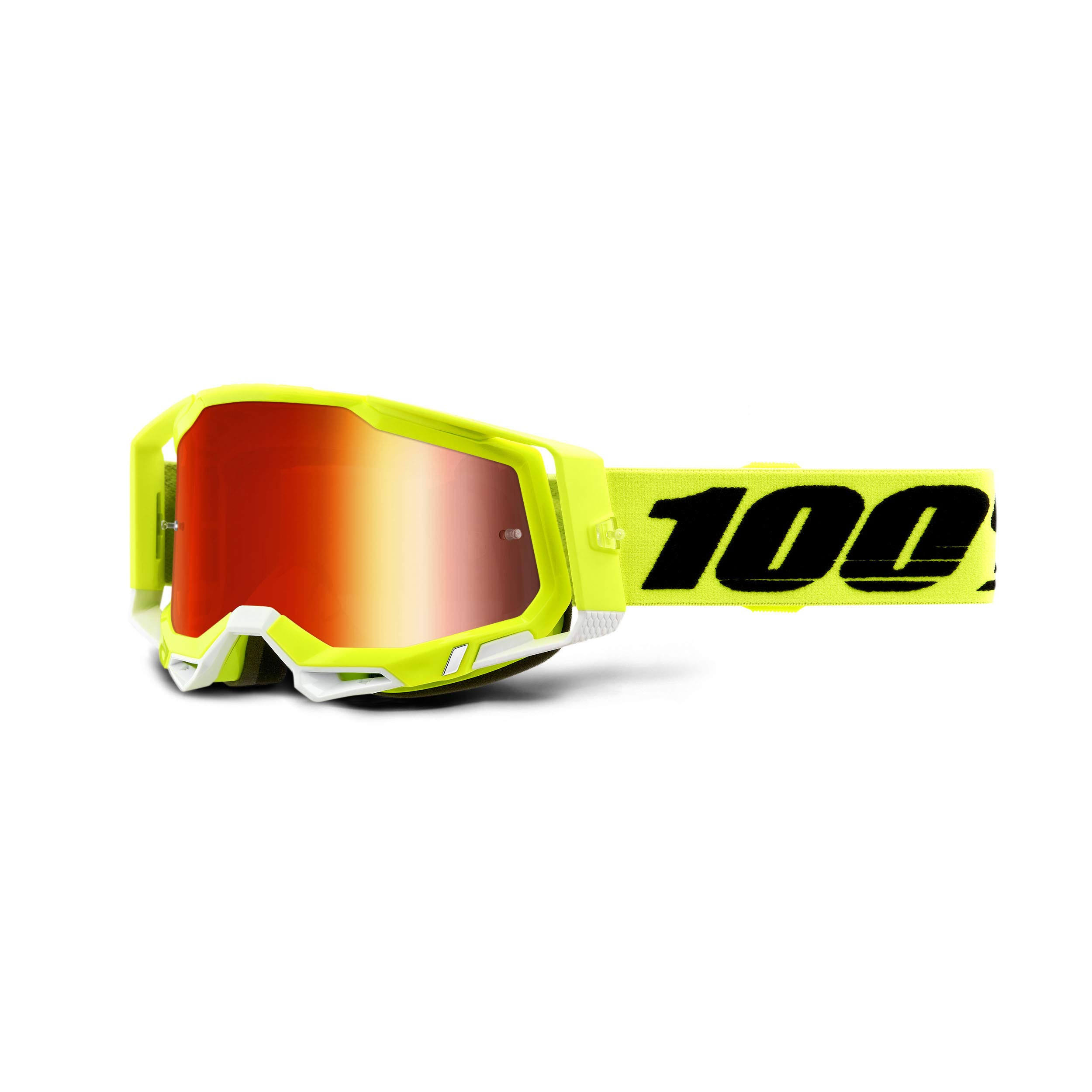 100% - Goggles Racecraft 2 Fluo Yellow Mirror GL4EUQ_EPKR