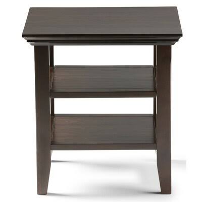 Alcott Hill Pegram Solid Wood End Table Color: Brunette V6TUSQ_R9J3