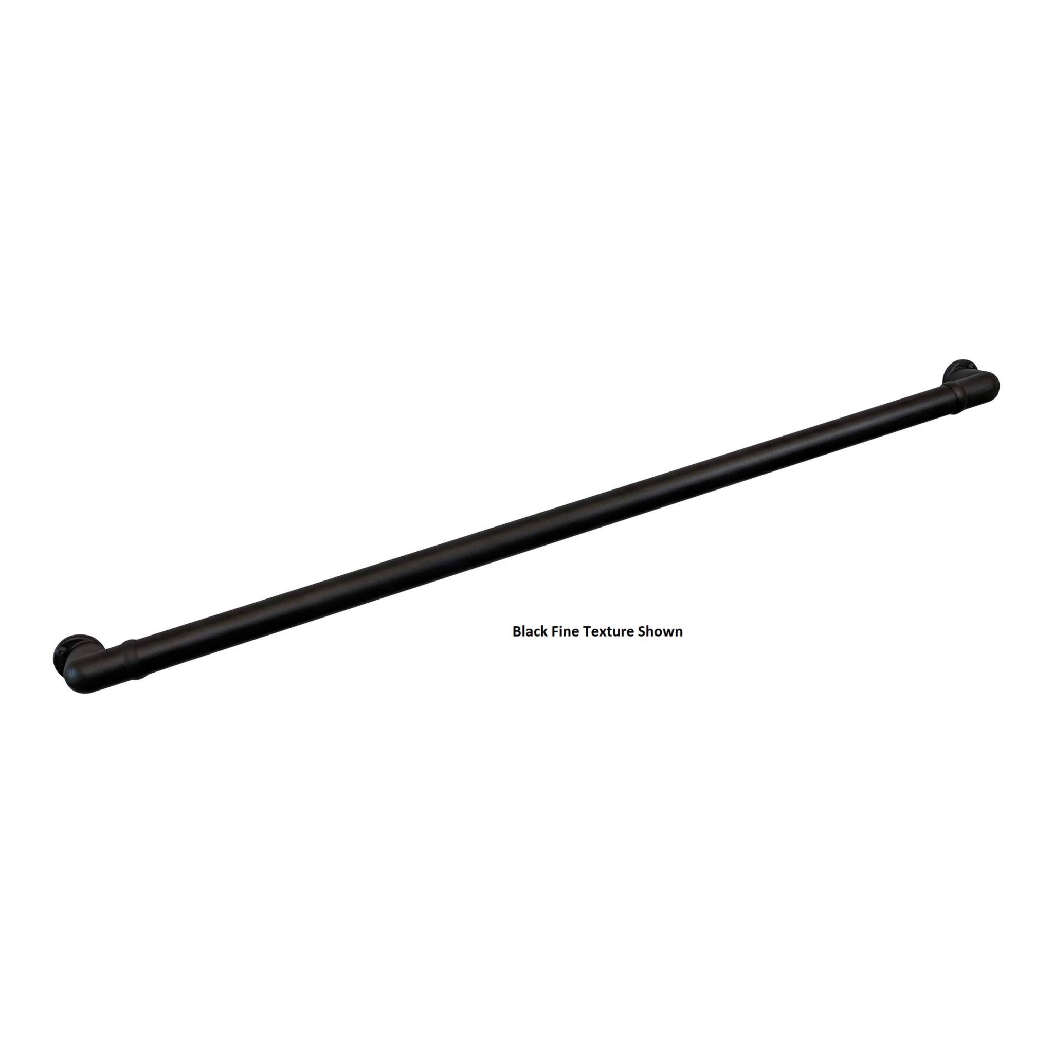 Chr Handrail Section with Return (4' Length,White Fine Texture) LCVCFV_SFIK