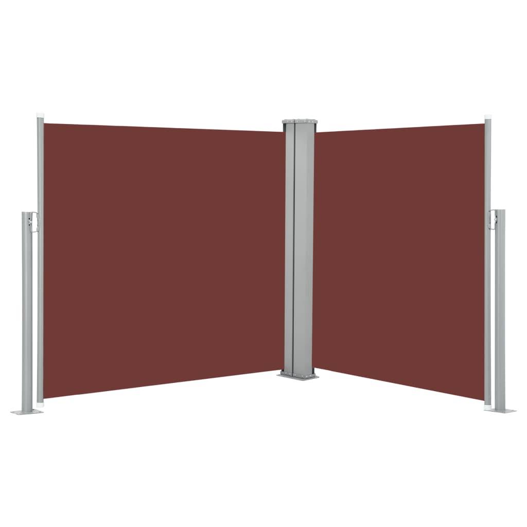 vidaXL Retractable Side Awning Brown 39.AQSXJY_0VPE