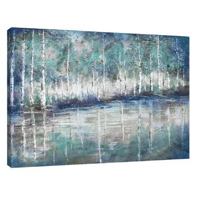 Aspen Pond' - Wrapped Canvas Print Andover Mills Size OKNBCF_PUD1