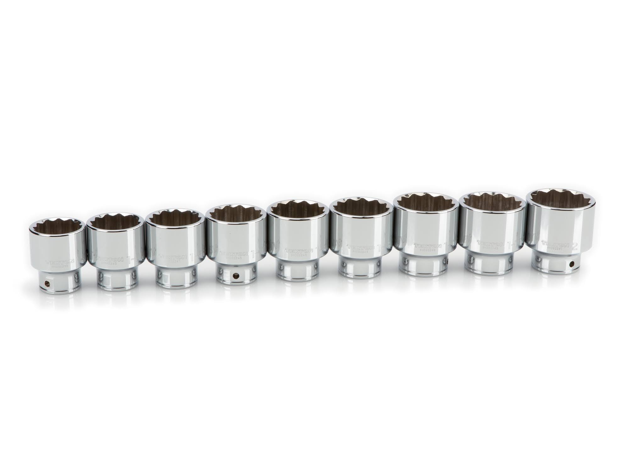 Tekton 3/4 inch Drive 12-Point Socket Set, 9-Piece (1-1/2 - 2 in.) | OM5WVX_DKYJ
