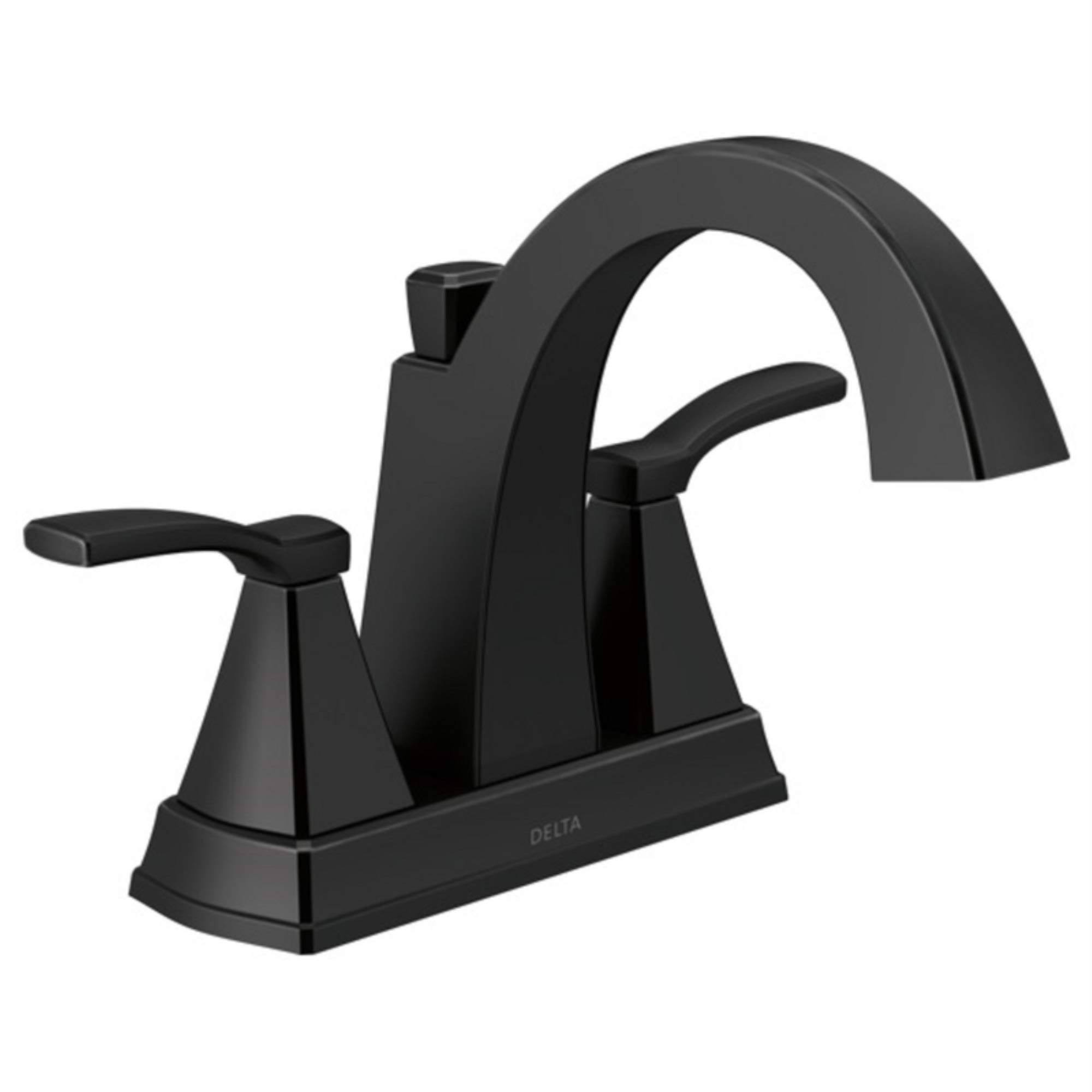 Delta Flynn Black Centerset Bathroom Faucet 4 in. XTCYTQ_VGSG