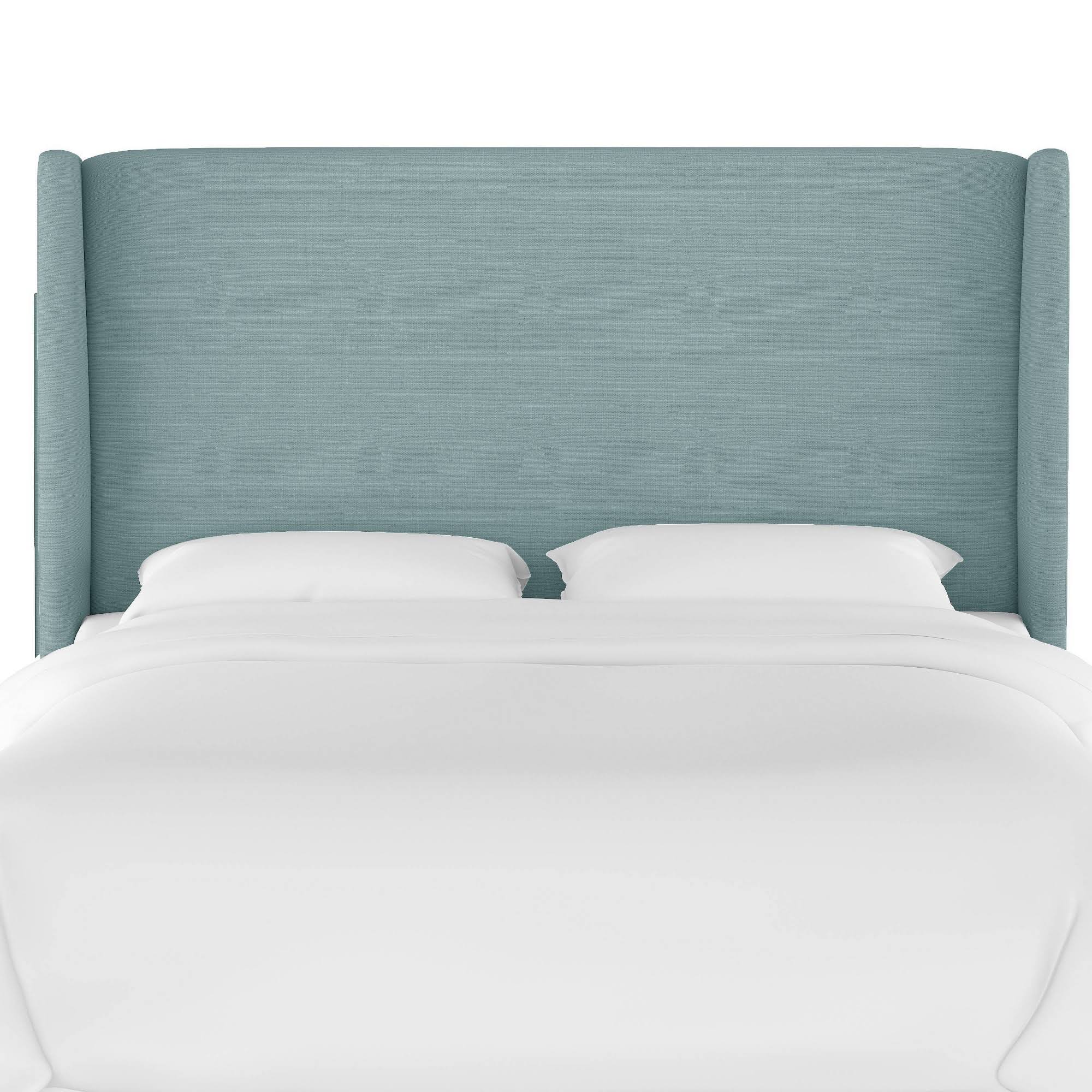 Full Antwerp Upholstered Wingback Headboard Linen Seaglass - Project CMFWSB_LBEZ